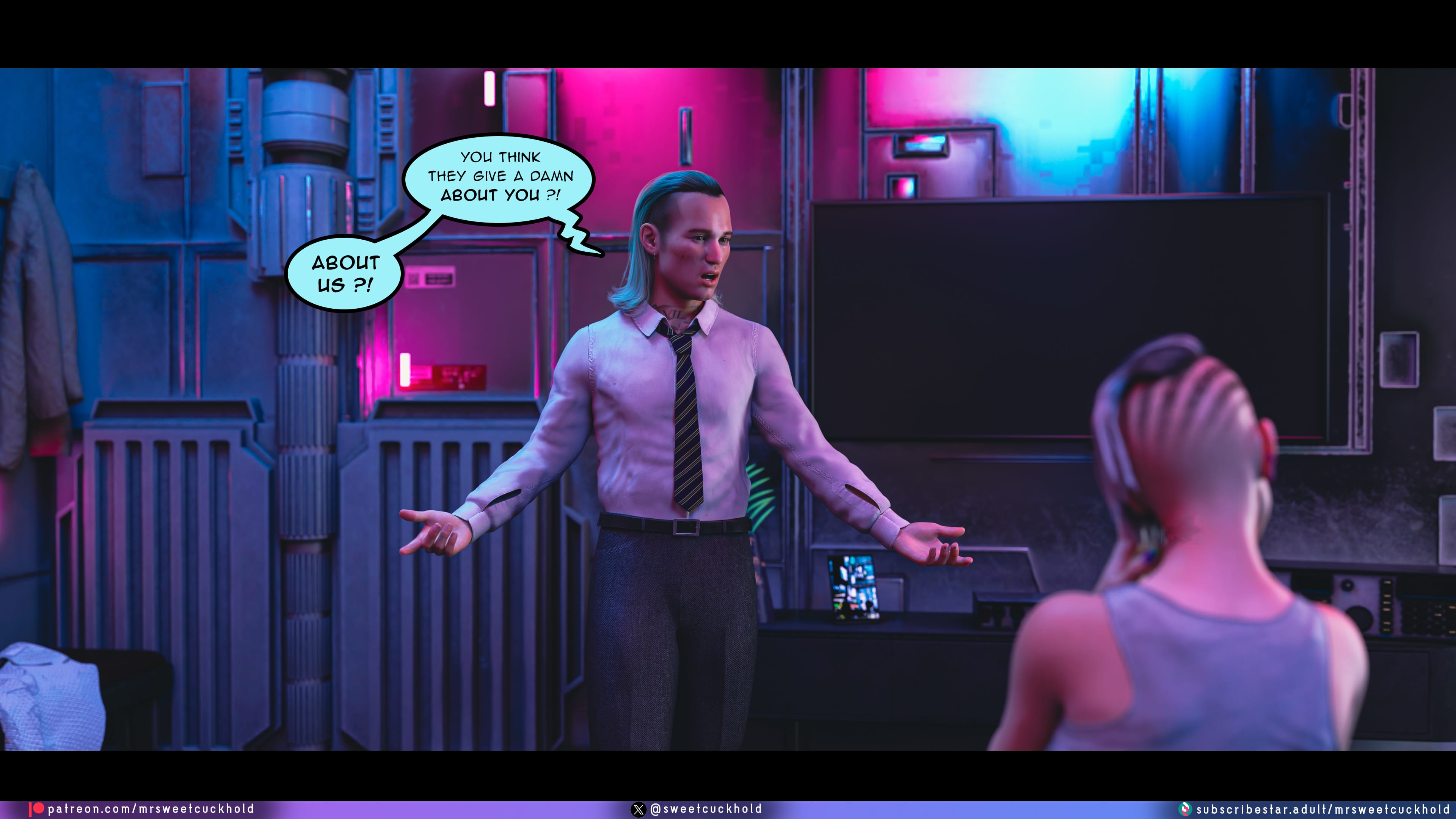 Street Corruption (Cyberpunk 2077) [Mr.SweetCuckhold] 2 . Street Corruption - Chapter 2 (Cyberpunk 2077) [Mr.SweetCuckhold] – page 64