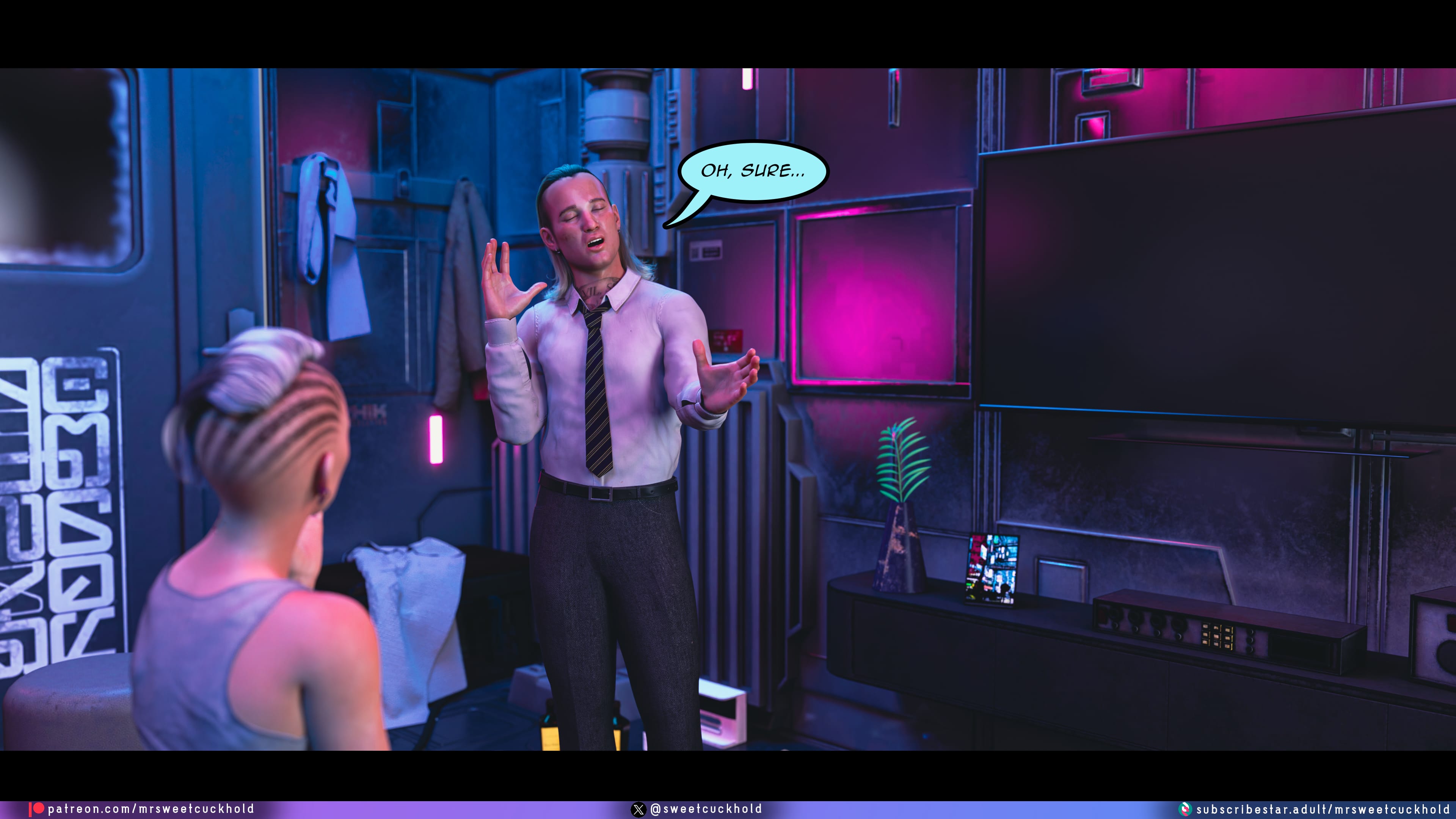 Street Corruption (Cyberpunk 2077) [Mr.SweetCuckhold] 2 . Street Corruption - Chapter 2 (Cyberpunk 2077) [Mr.SweetCuckhold] – page 67