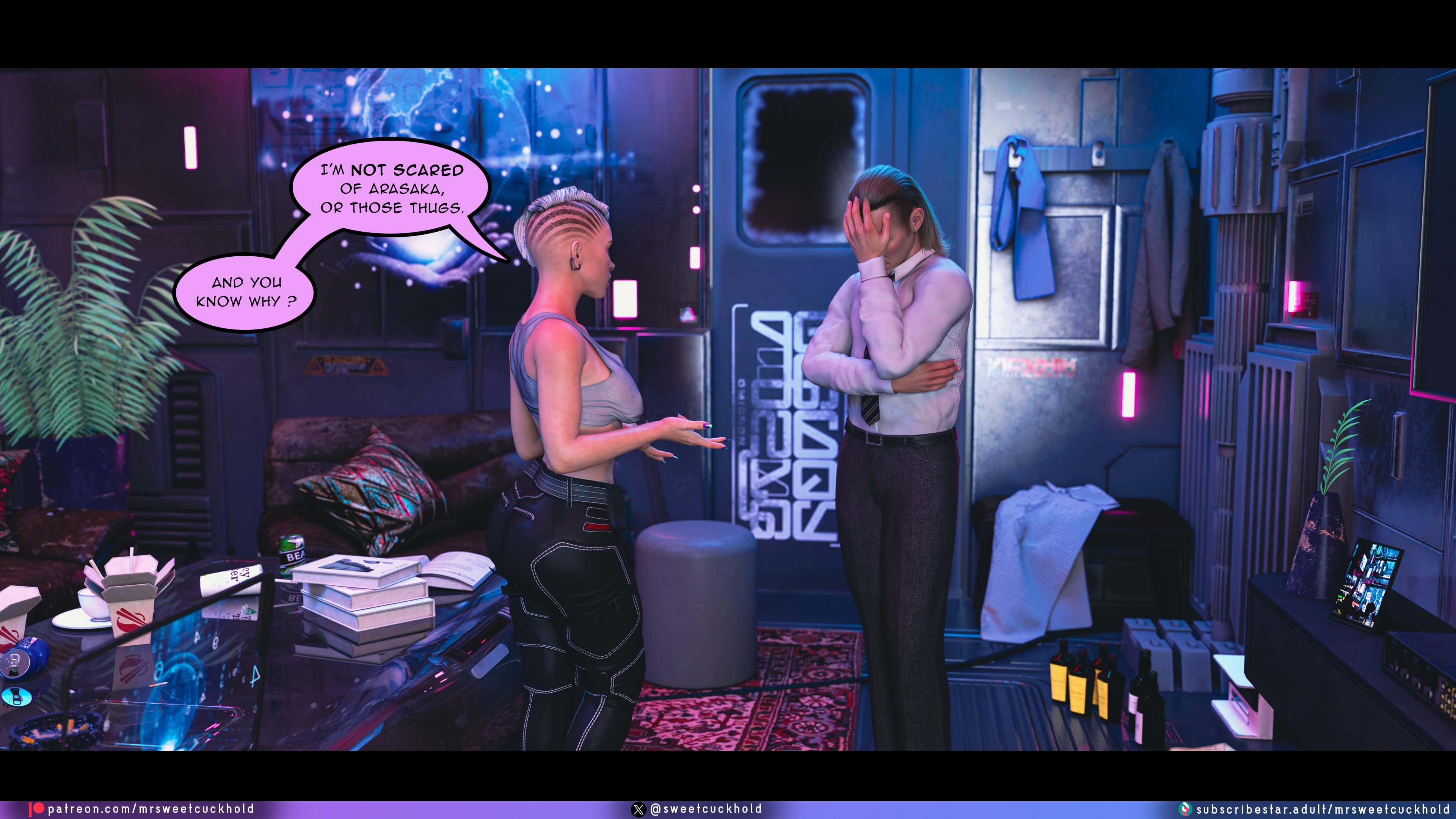 Street Corruption (Cyberpunk 2077) [Mr.SweetCuckhold] 2 . Street Corruption - Chapter 2 (Cyberpunk 2077) [Mr.SweetCuckhold] – page 70