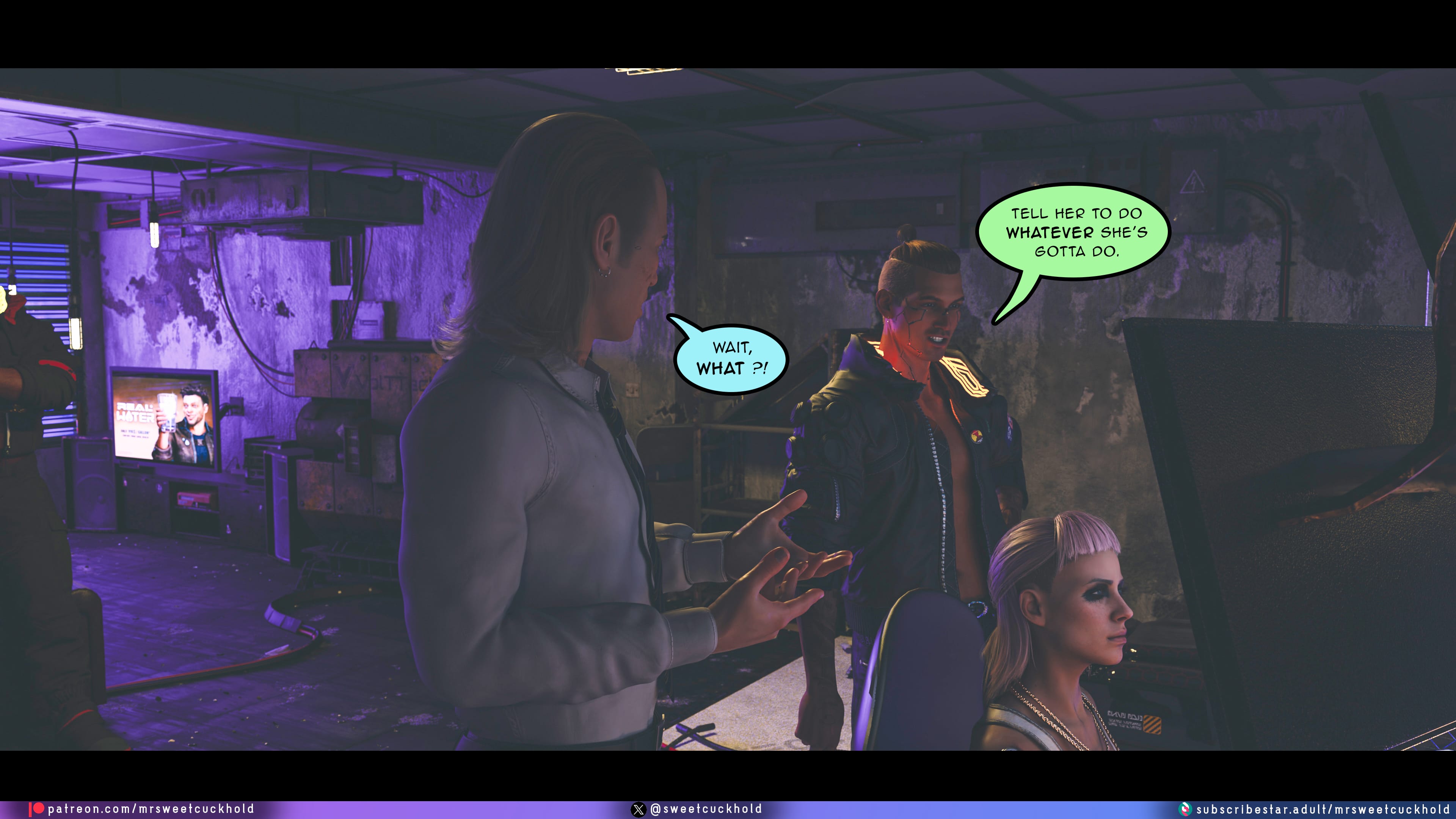 Street Corruption (Cyberpunk 2077) [Mr.SweetCuckhold] 2 . Street Corruption - Chapter 2 (Cyberpunk 2077) [Mr.SweetCuckhold] – page 97