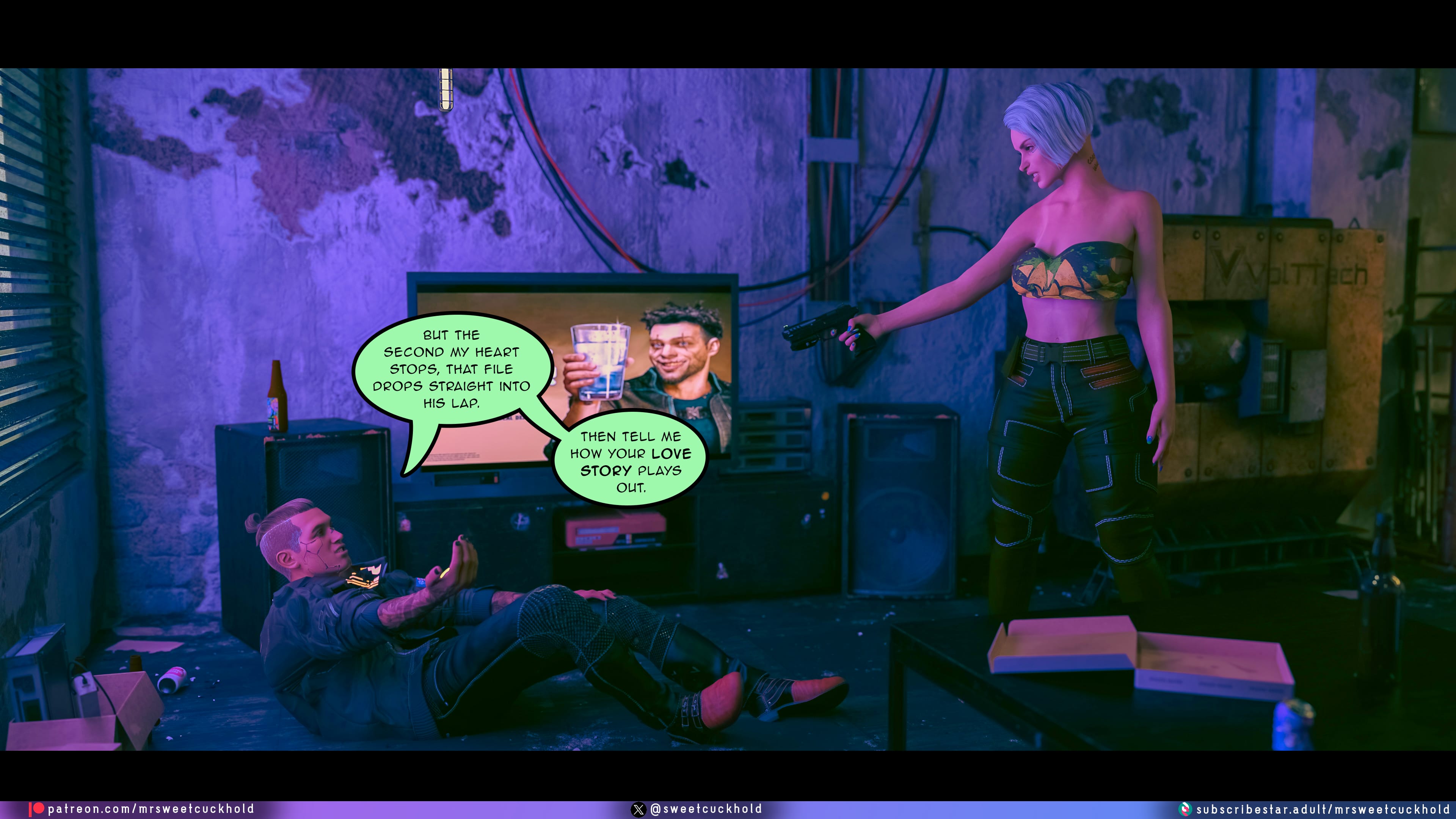 Street Corruption (Cyberpunk 2077) [Mr.SweetCuckhold] 4 . Street Corruption - Chapter 4 (Cyberpunk 2077) [Mr.SweetCuckhold] – page 13
