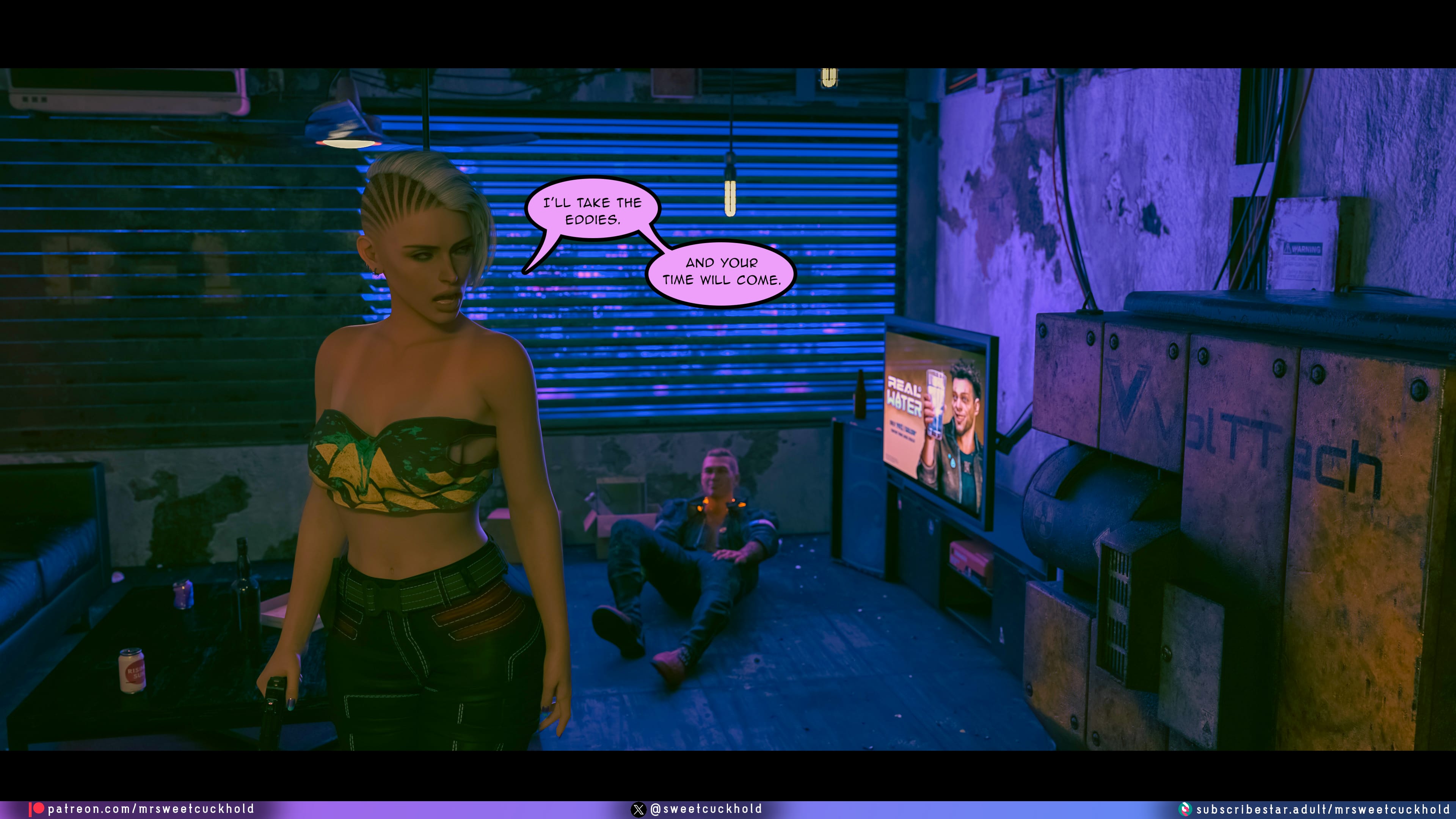 Street Corruption (Cyberpunk 2077) [Mr.SweetCuckhold] 4 . Street Corruption - Chapter 4 (Cyberpunk 2077) [Mr.SweetCuckhold] – page 15