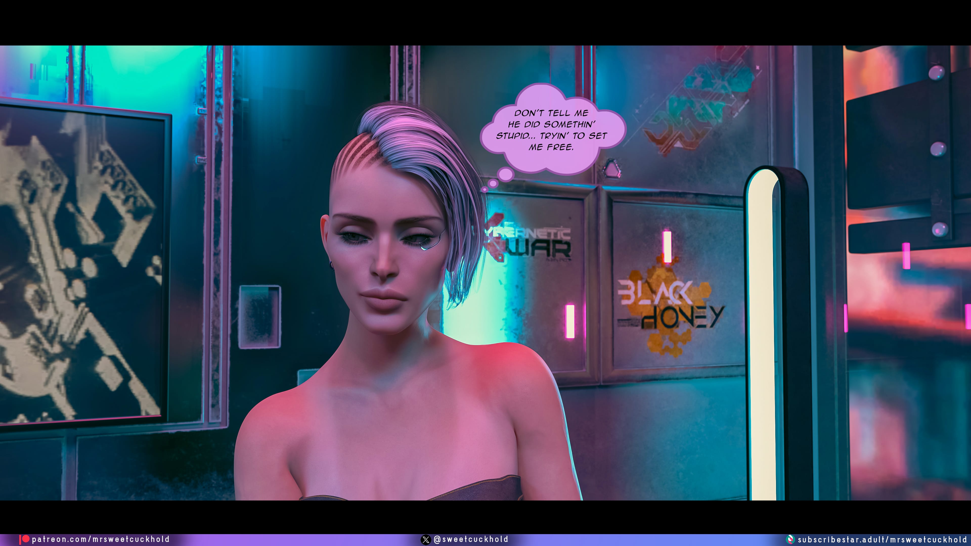 Street Corruption (Cyberpunk 2077) [Mr.SweetCuckhold] 4 . Street Corruption - Chapter 4 (Cyberpunk 2077) [Mr.SweetCuckhold] – page 21