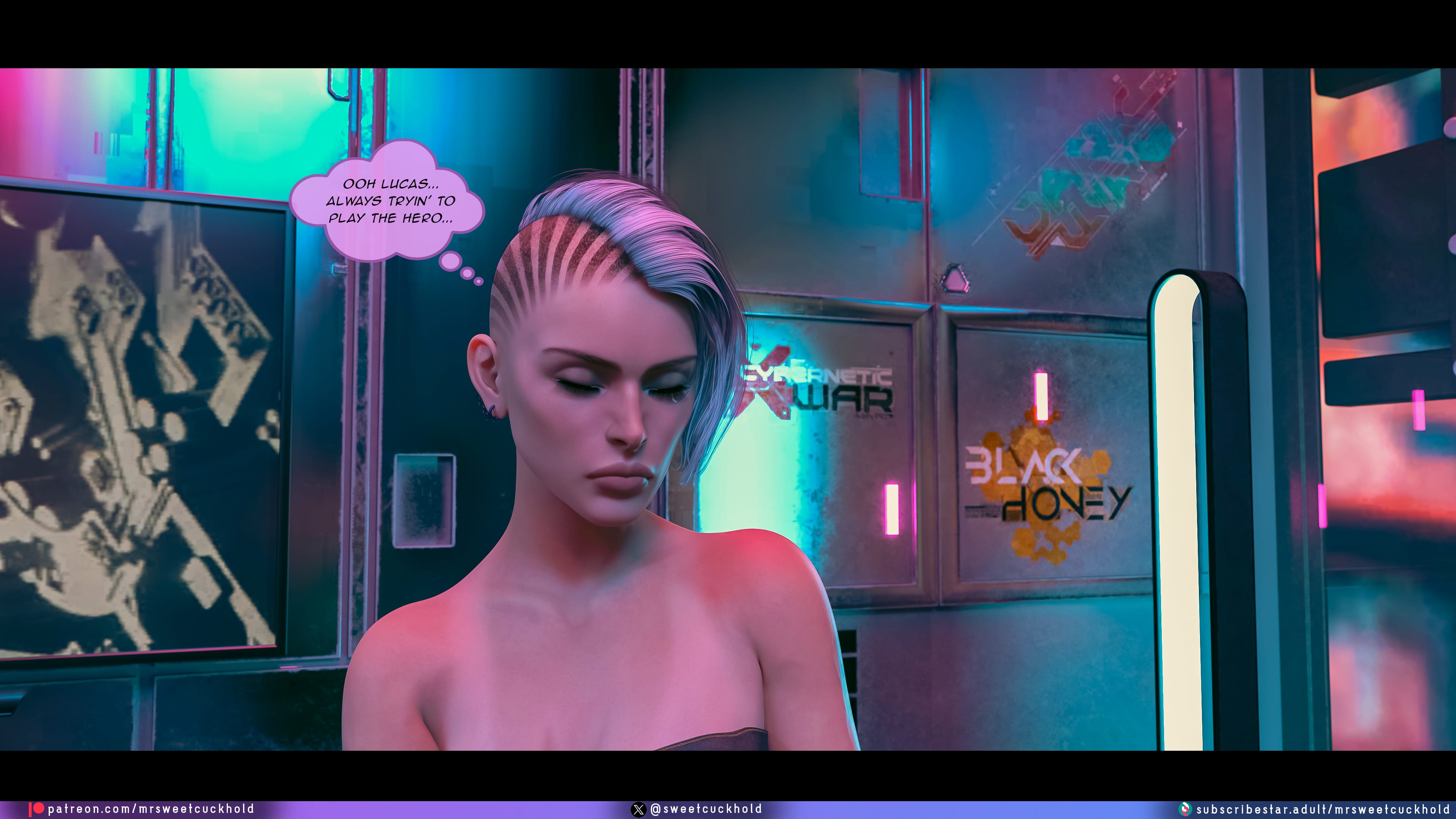 Street Corruption (Cyberpunk 2077) [Mr.SweetCuckhold] 4 . Street Corruption - Chapter 4 (Cyberpunk 2077) [Mr.SweetCuckhold] – page 22