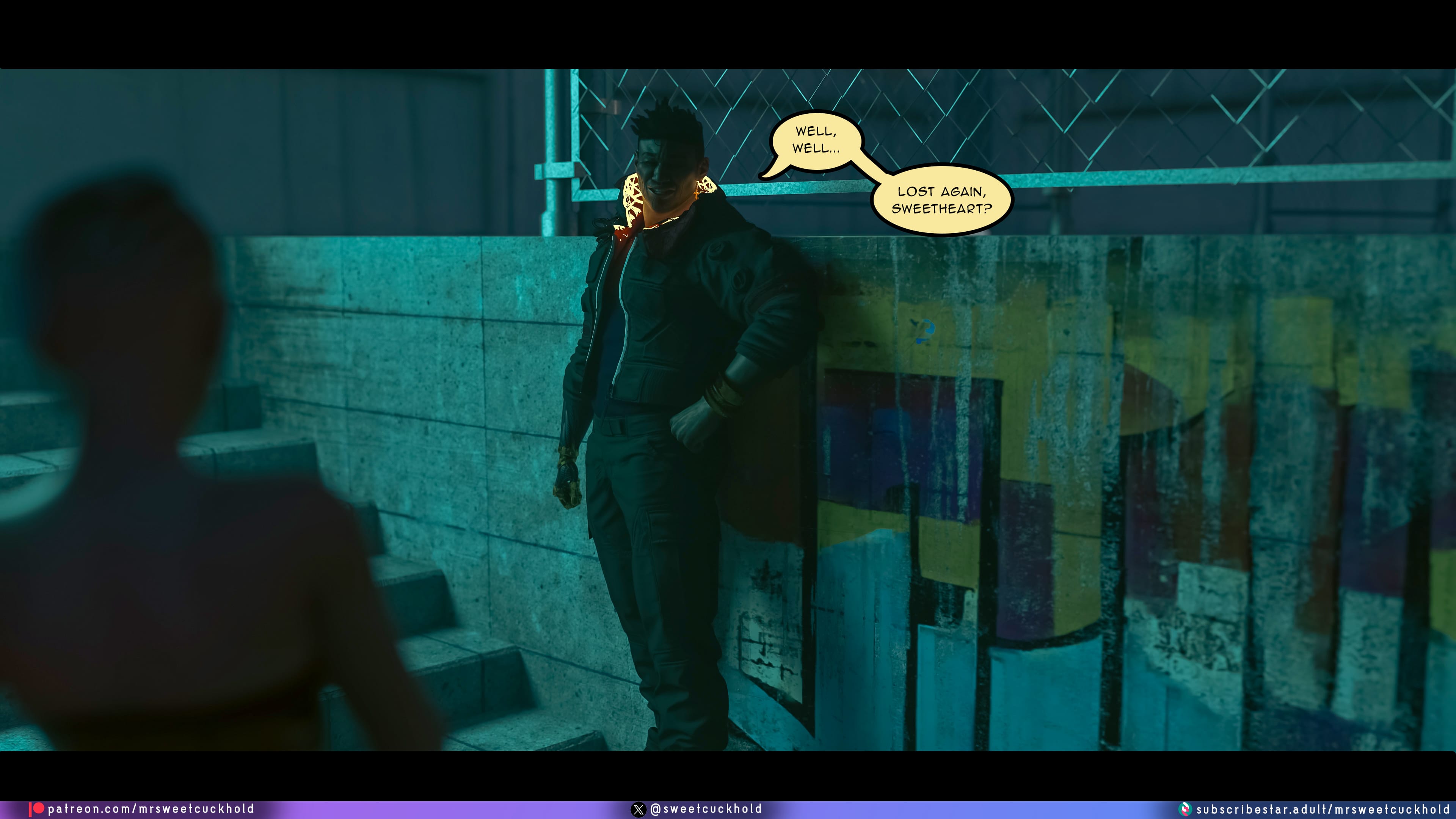 Street Corruption (Cyberpunk 2077) [Mr.SweetCuckhold] 4 . Street Corruption - Chapter 4 (Cyberpunk 2077) [Mr.SweetCuckhold] – page 32