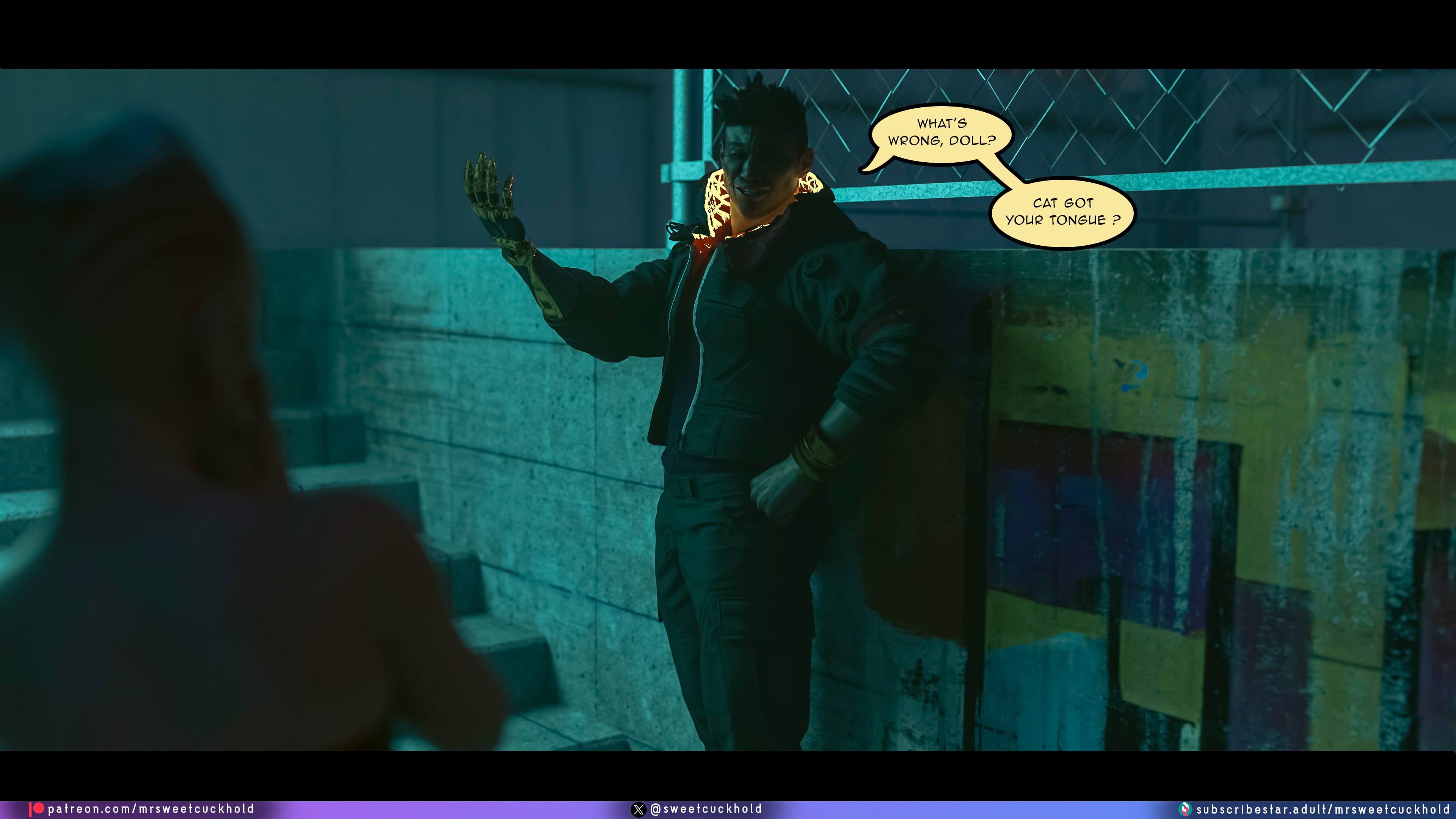 Street Corruption (Cyberpunk 2077) [Mr.SweetCuckhold] 4 . Street Corruption - Chapter 4 (Cyberpunk 2077) [Mr.SweetCuckhold] – page 34