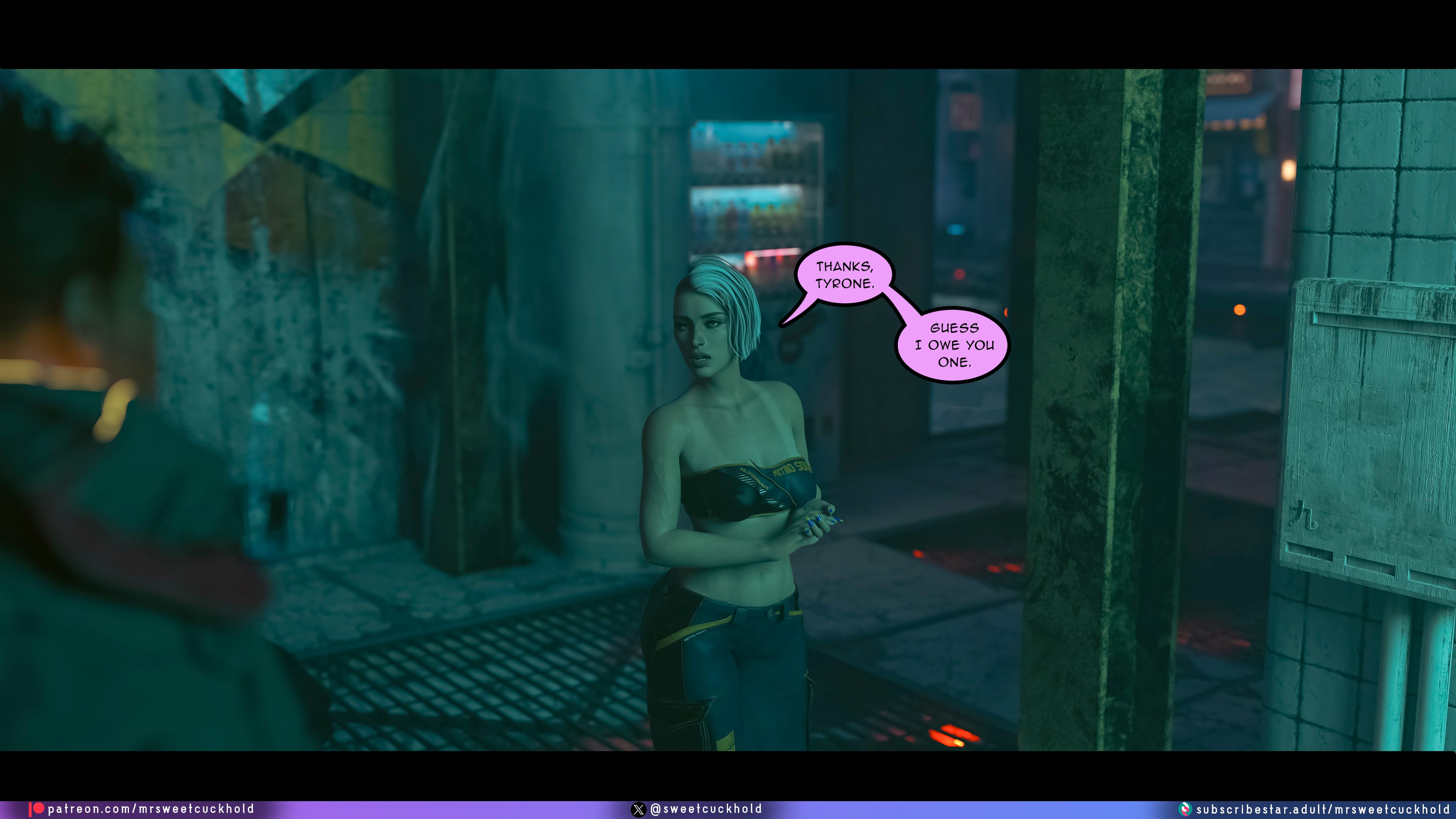 Street Corruption (Cyberpunk 2077) [Mr.SweetCuckhold] 4 . Street Corruption - Chapter 4 (Cyberpunk 2077) [Mr.SweetCuckhold] – page 42