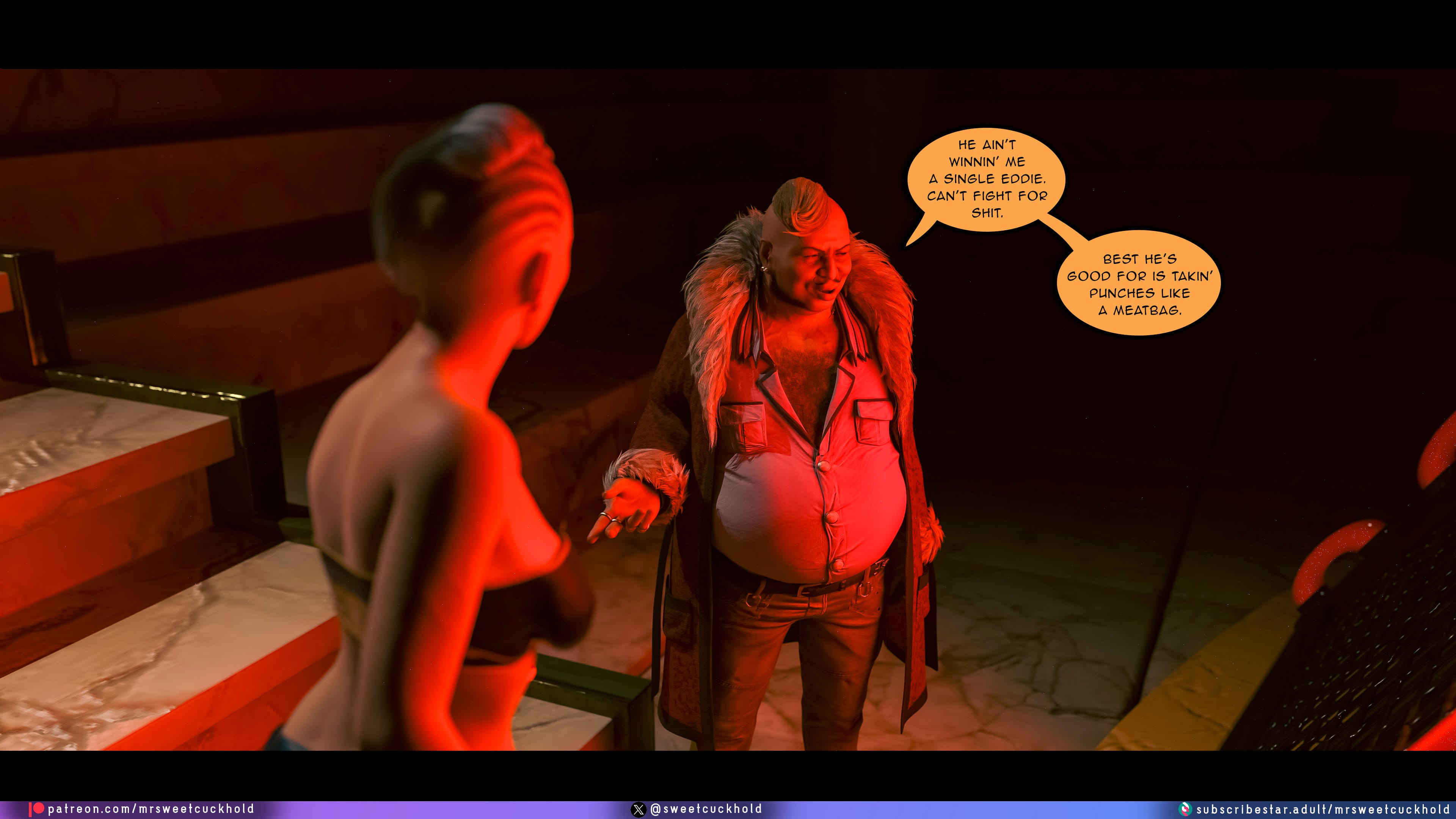 Street Corruption (Cyberpunk 2077) [Mr.SweetCuckhold] 4 . Street Corruption - Chapter 4 (Cyberpunk 2077) [Mr.SweetCuckhold] – page 58