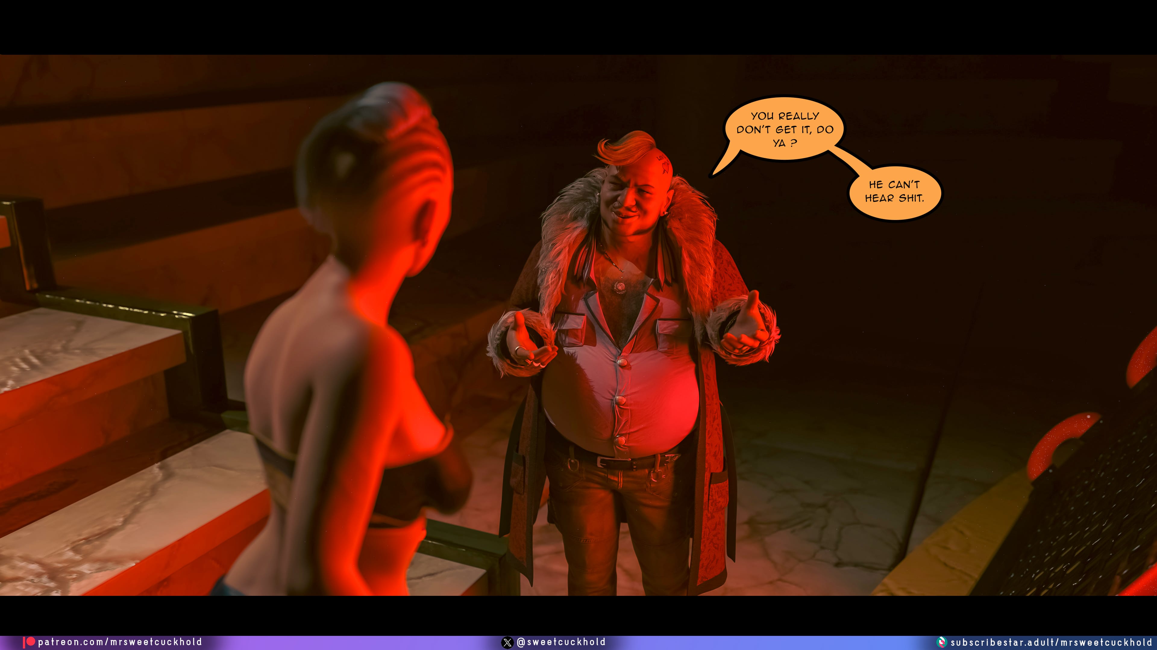 Street Corruption (Cyberpunk 2077) [Mr.SweetCuckhold] 4 . Street Corruption - Chapter 4 (Cyberpunk 2077) [Mr.SweetCuckhold] – page 61