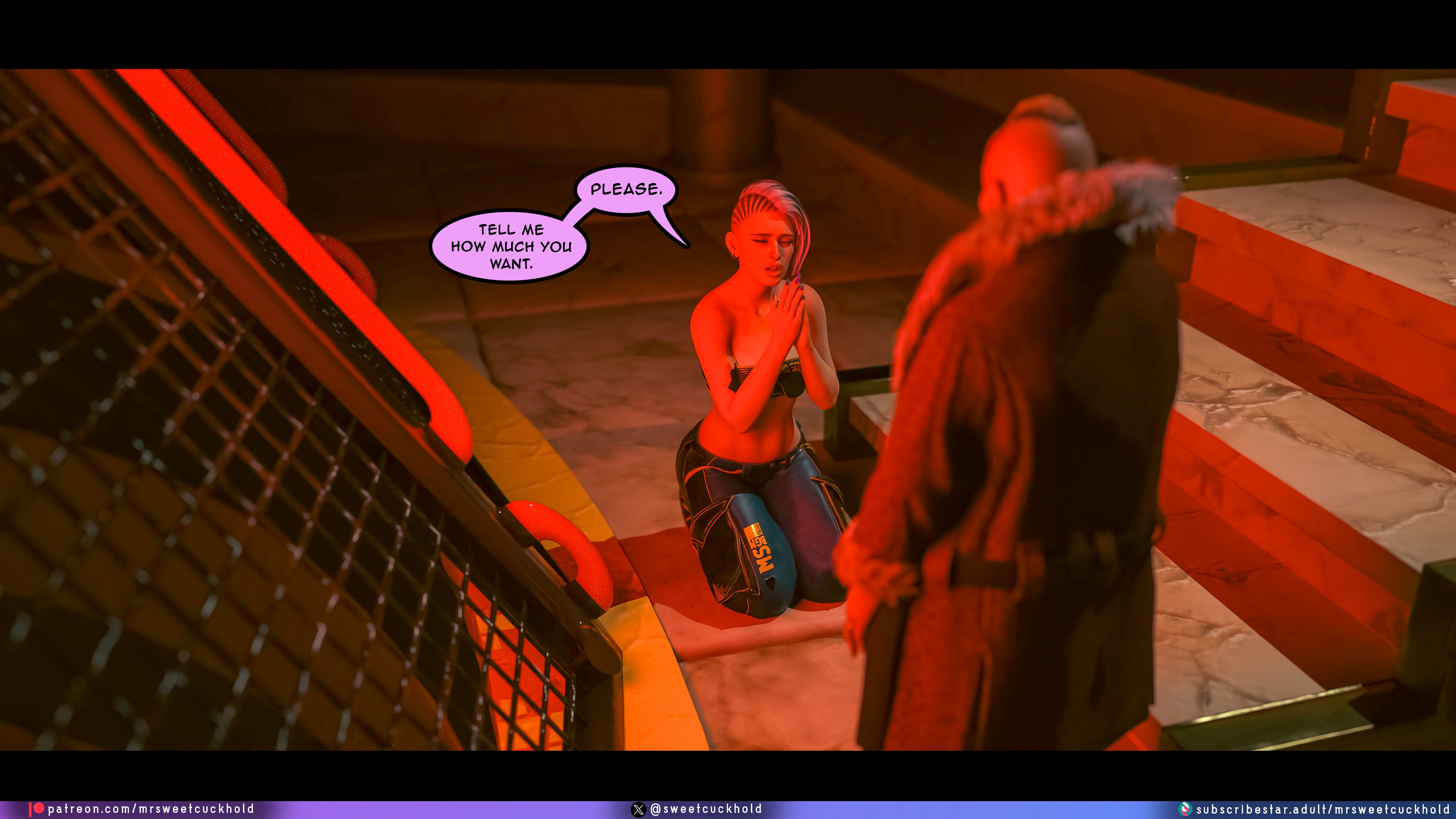 Street Corruption (Cyberpunk 2077) [Mr.SweetCuckhold] 4 . Street Corruption - Chapter 4 (Cyberpunk 2077) [Mr.SweetCuckhold] – page 63