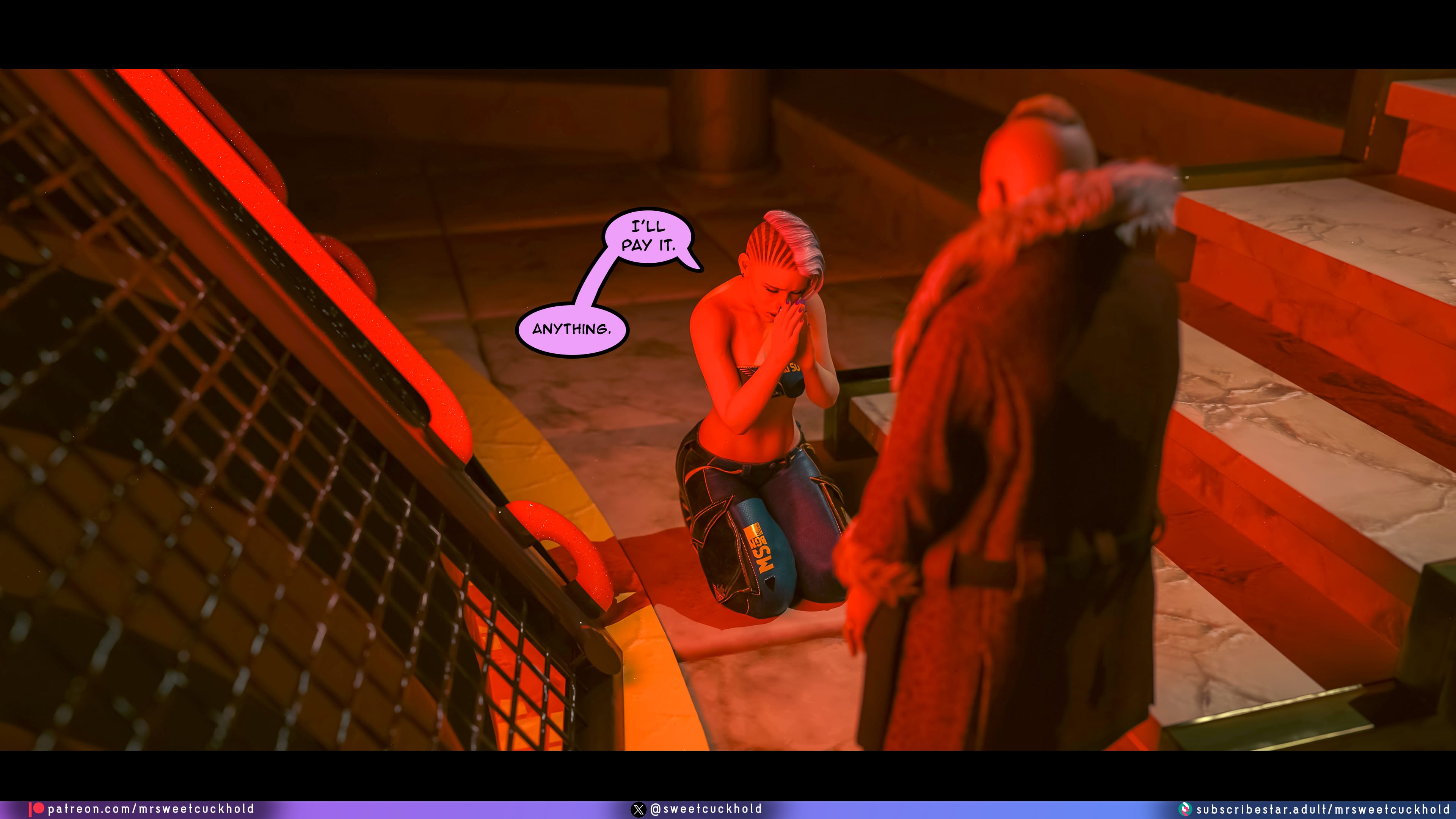 Street Corruption (Cyberpunk 2077) [Mr.SweetCuckhold] 4 . Street Corruption - Chapter 4 (Cyberpunk 2077) [Mr.SweetCuckhold] – page 64