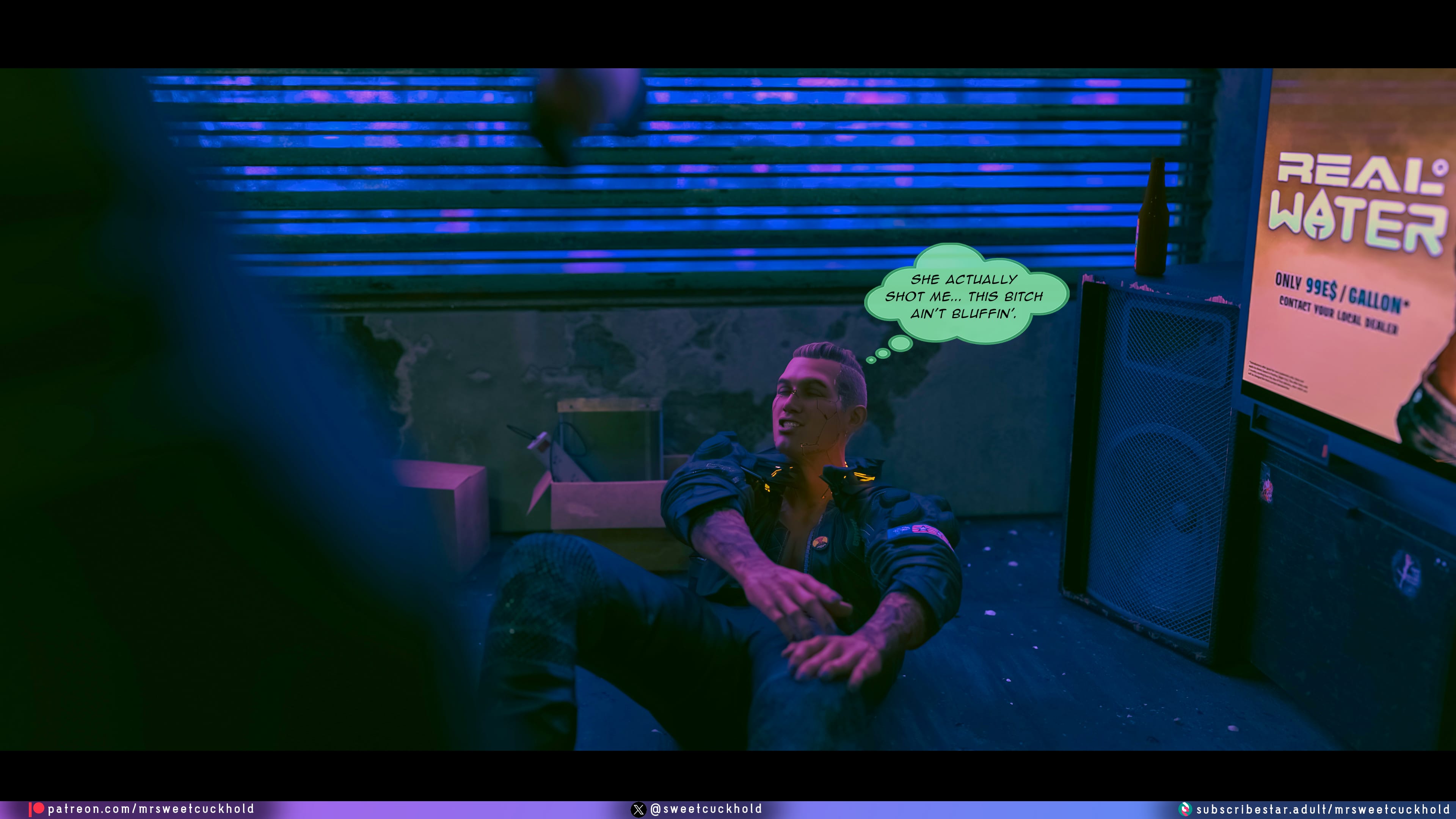 Street Corruption (Cyberpunk 2077) [Mr.SweetCuckhold] 4 . Street Corruption - Chapter 4 (Cyberpunk 2077) [Mr.SweetCuckhold] – page 7