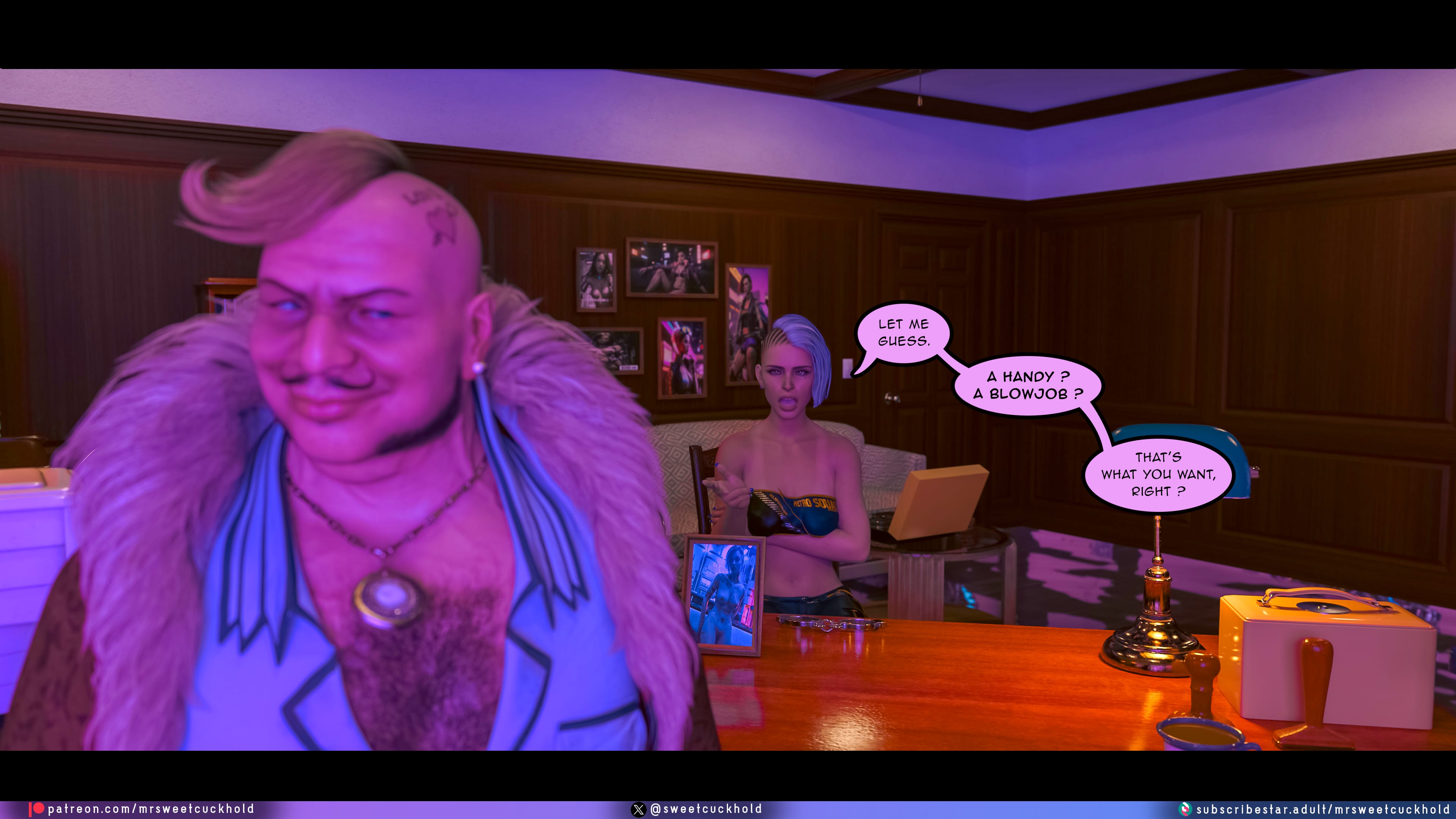 Street Corruption (Cyberpunk 2077) [Mr.SweetCuckhold] 4 . Street Corruption - Chapter 4 (Cyberpunk 2077) [Mr.SweetCuckhold] – page 77