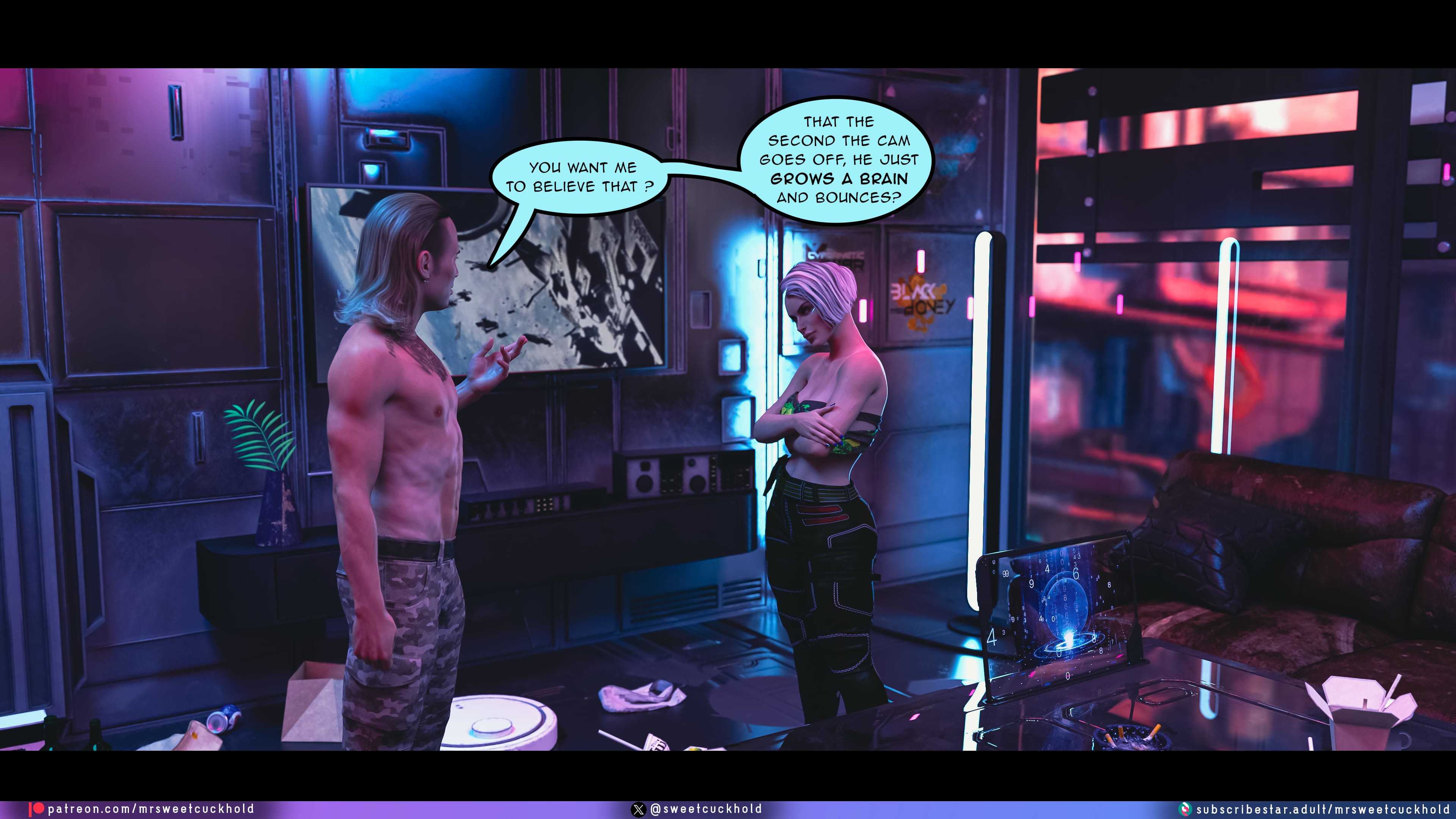 Street Corruption (Cyberpunk 2077) [Mr.SweetCuckhold] 3 . Street Corruption - Chapter 3 (Cyberpunk 2077) [Mr.SweetCuckhold] – page 11