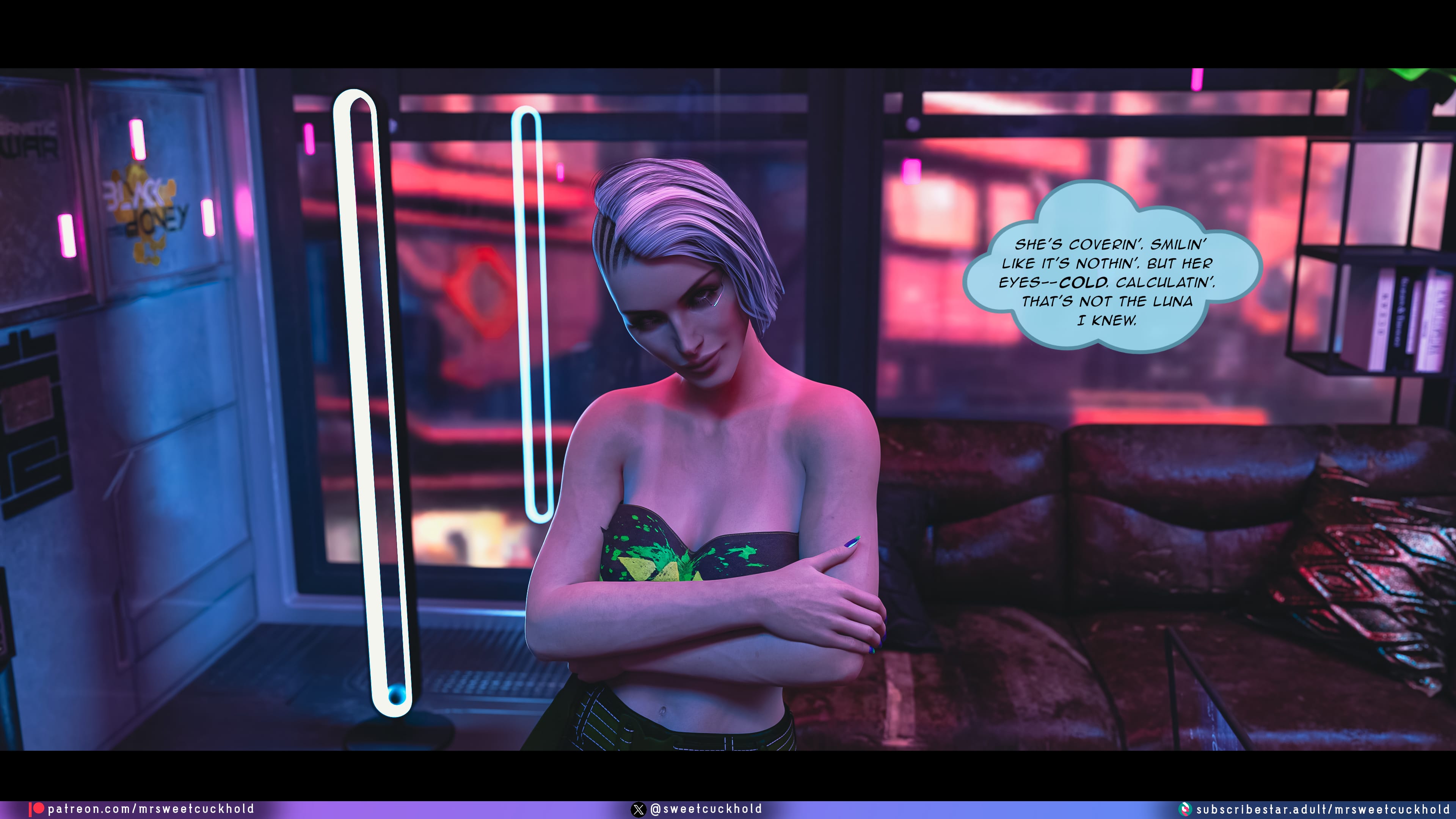 Street Corruption (Cyberpunk 2077) [Mr.SweetCuckhold] 3 . Street Corruption - Chapter 3 (Cyberpunk 2077) [Mr.SweetCuckhold] – page 12