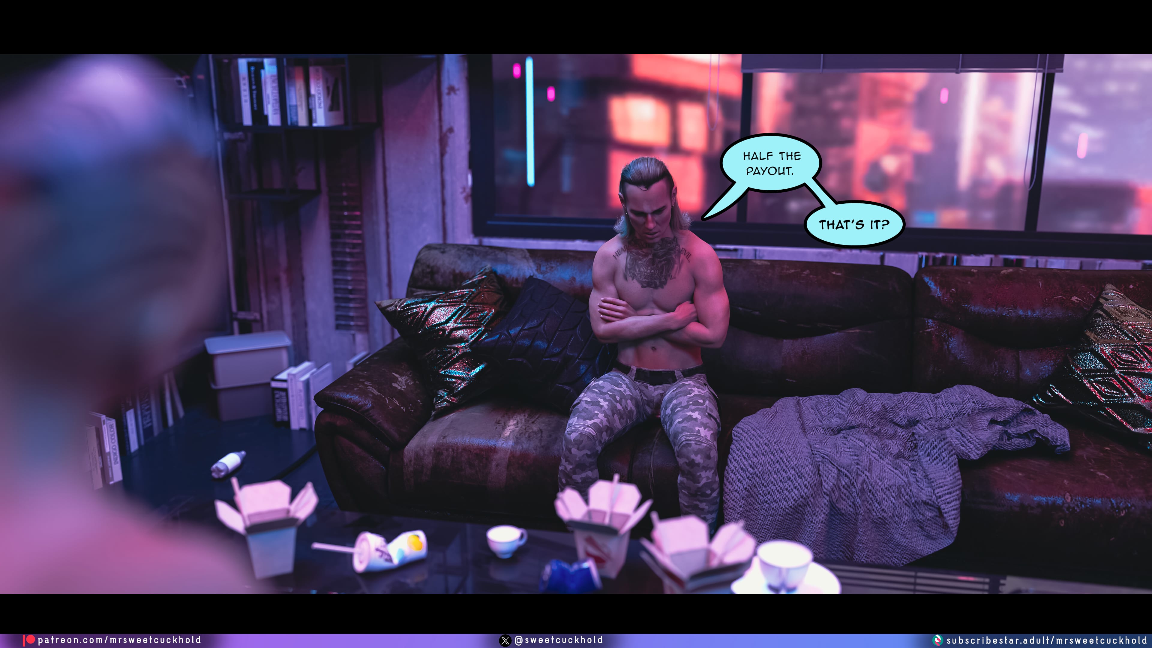 Street Corruption (Cyberpunk 2077) [Mr.SweetCuckhold] 3 . Street Corruption - Chapter 3 (Cyberpunk 2077) [Mr.SweetCuckhold] – page 2