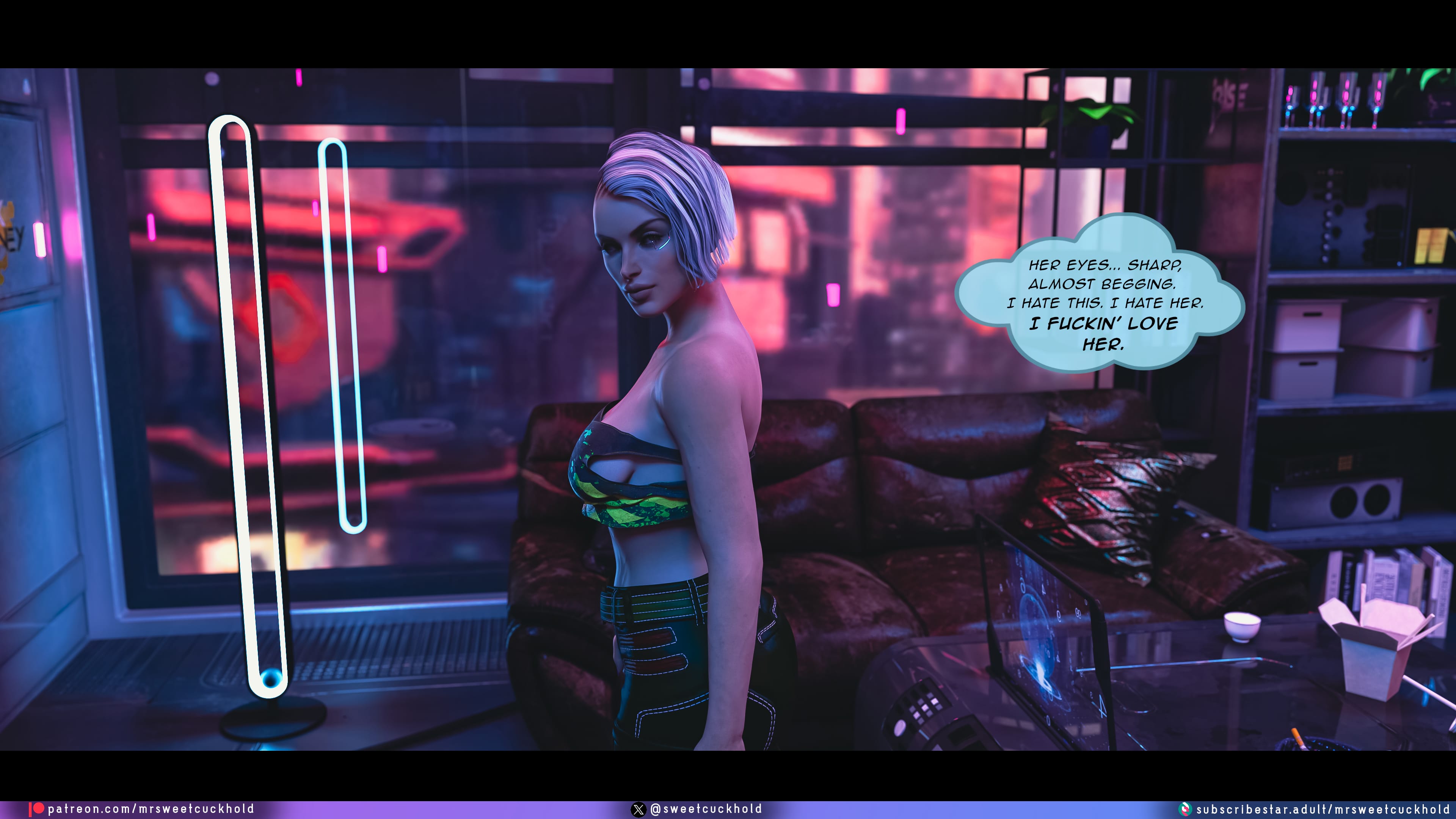 Street Corruption (Cyberpunk 2077) [Mr.SweetCuckhold] 3 . Street Corruption - Chapter 3 (Cyberpunk 2077) [Mr.SweetCuckhold] – page 20