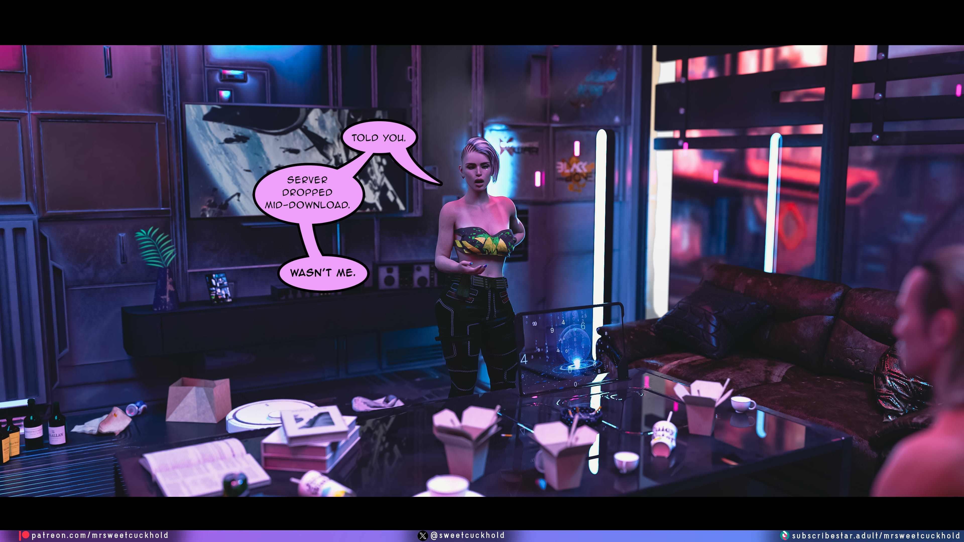 Street Corruption (Cyberpunk 2077) [Mr.SweetCuckhold] 3 . Street Corruption - Chapter 3 (Cyberpunk 2077) [Mr.SweetCuckhold] – page 3