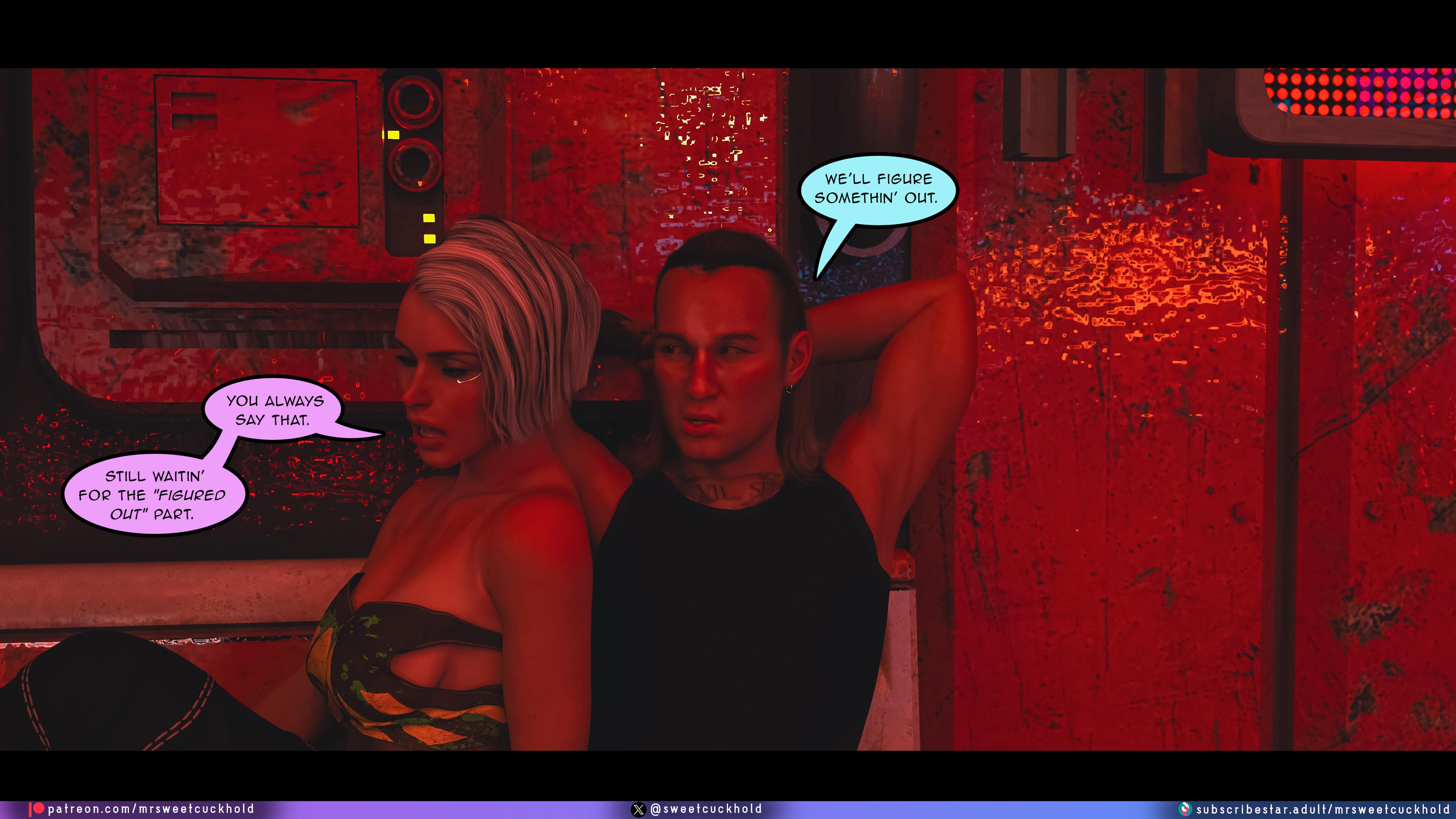Street Corruption (Cyberpunk 2077) [Mr.SweetCuckhold] 3 . Street Corruption - Chapter 3 (Cyberpunk 2077) [Mr.SweetCuckhold] – page 34