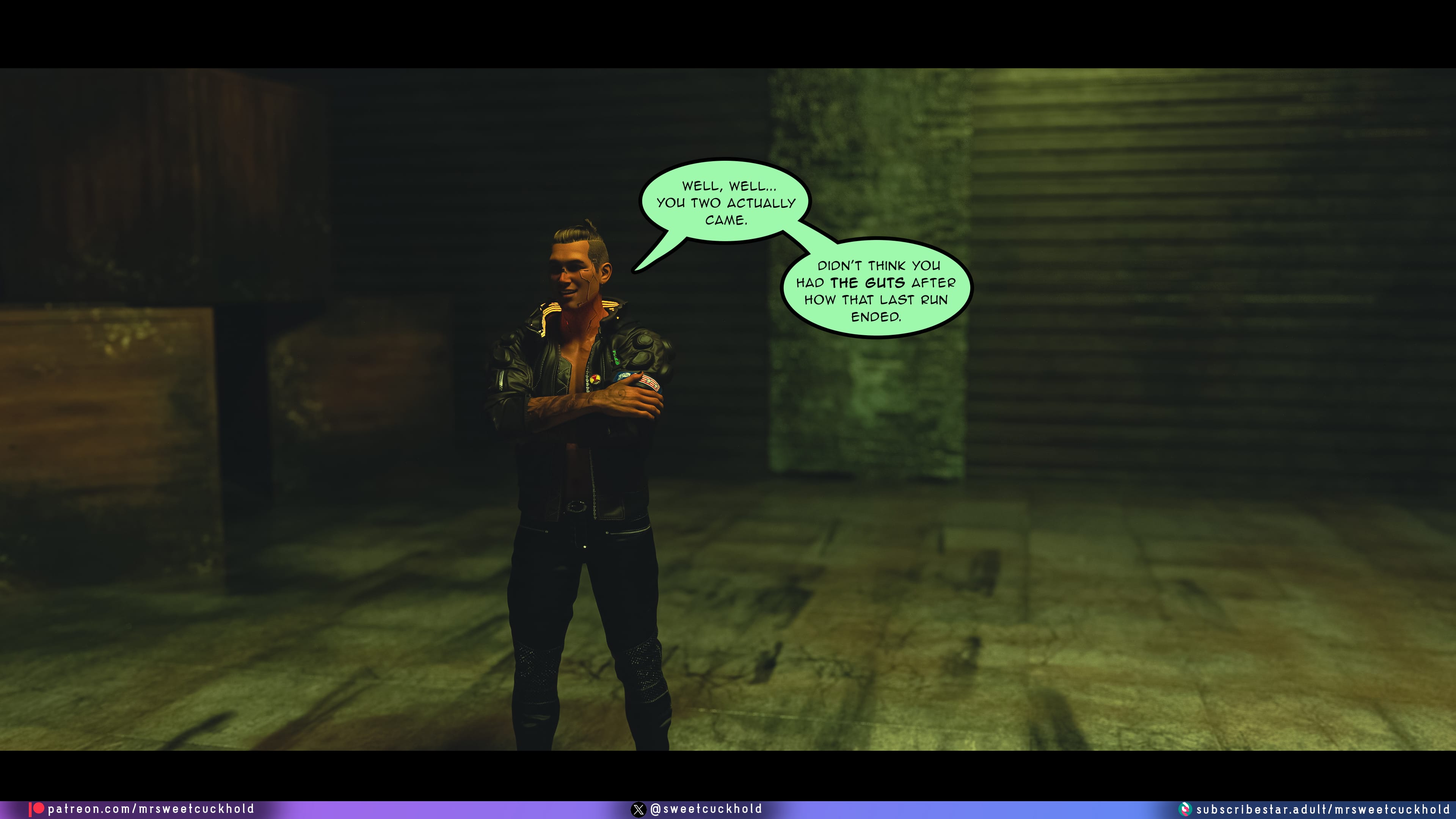 Street Corruption (Cyberpunk 2077) [Mr.SweetCuckhold] 3 . Street Corruption - Chapter 3 (Cyberpunk 2077) [Mr.SweetCuckhold] – page 44