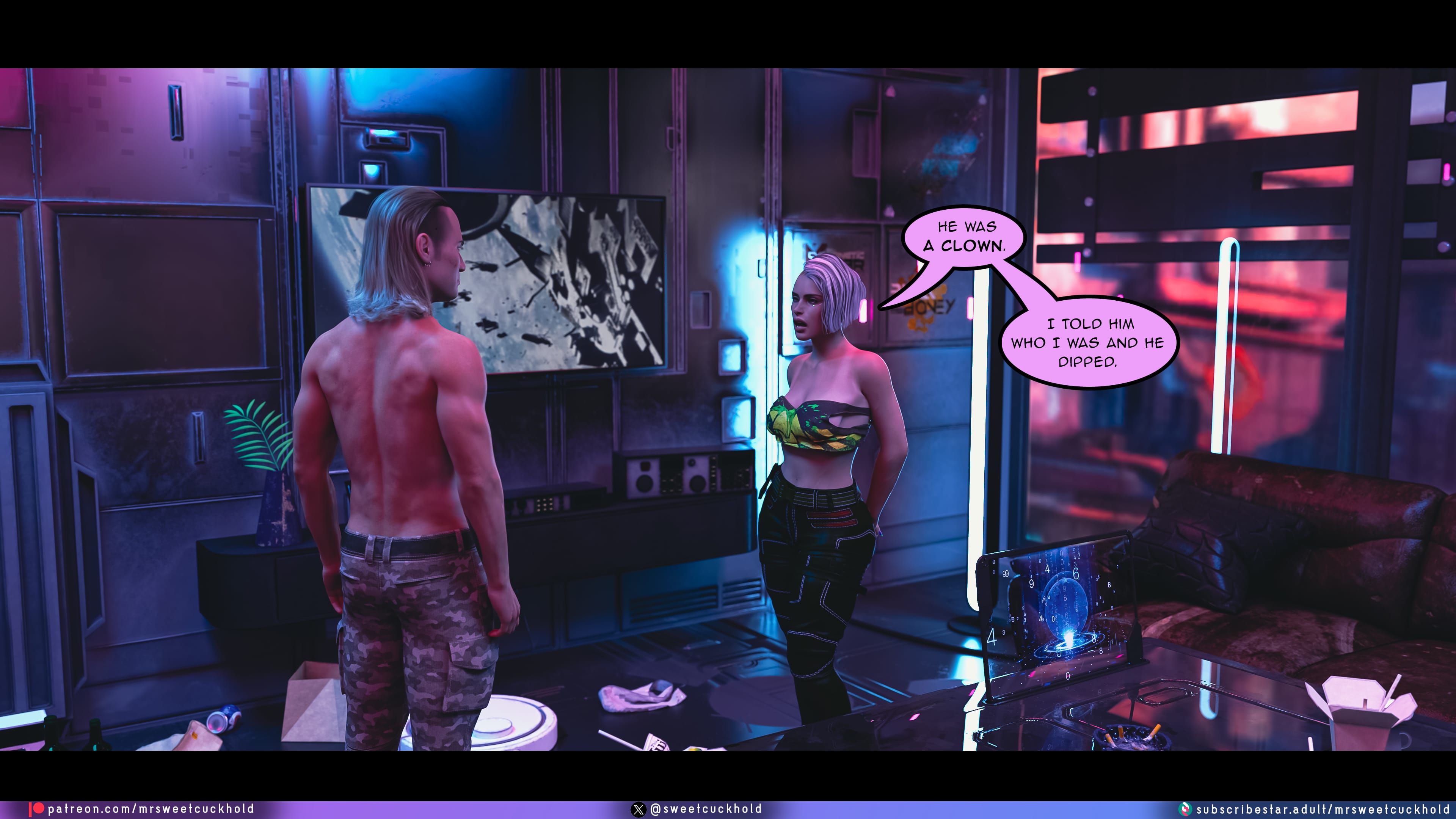Street Corruption (Cyberpunk 2077) [Mr.SweetCuckhold] 3 . Street Corruption - Chapter 3 (Cyberpunk 2077) [Mr.SweetCuckhold] – page 6