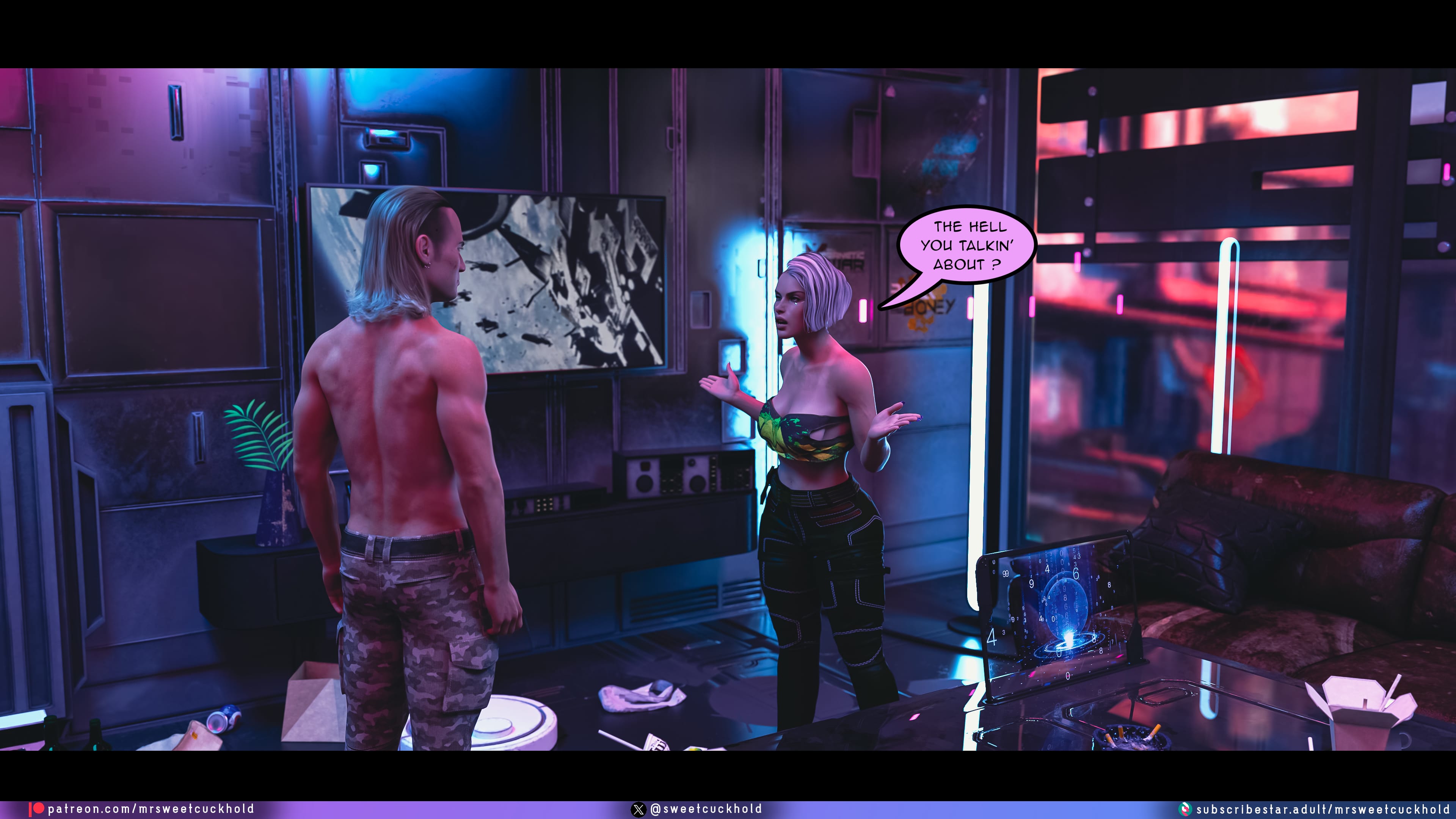 Street Corruption (Cyberpunk 2077) [Mr.SweetCuckhold] 3 . Street Corruption - Chapter 3 (Cyberpunk 2077) [Mr.SweetCuckhold] – page 8