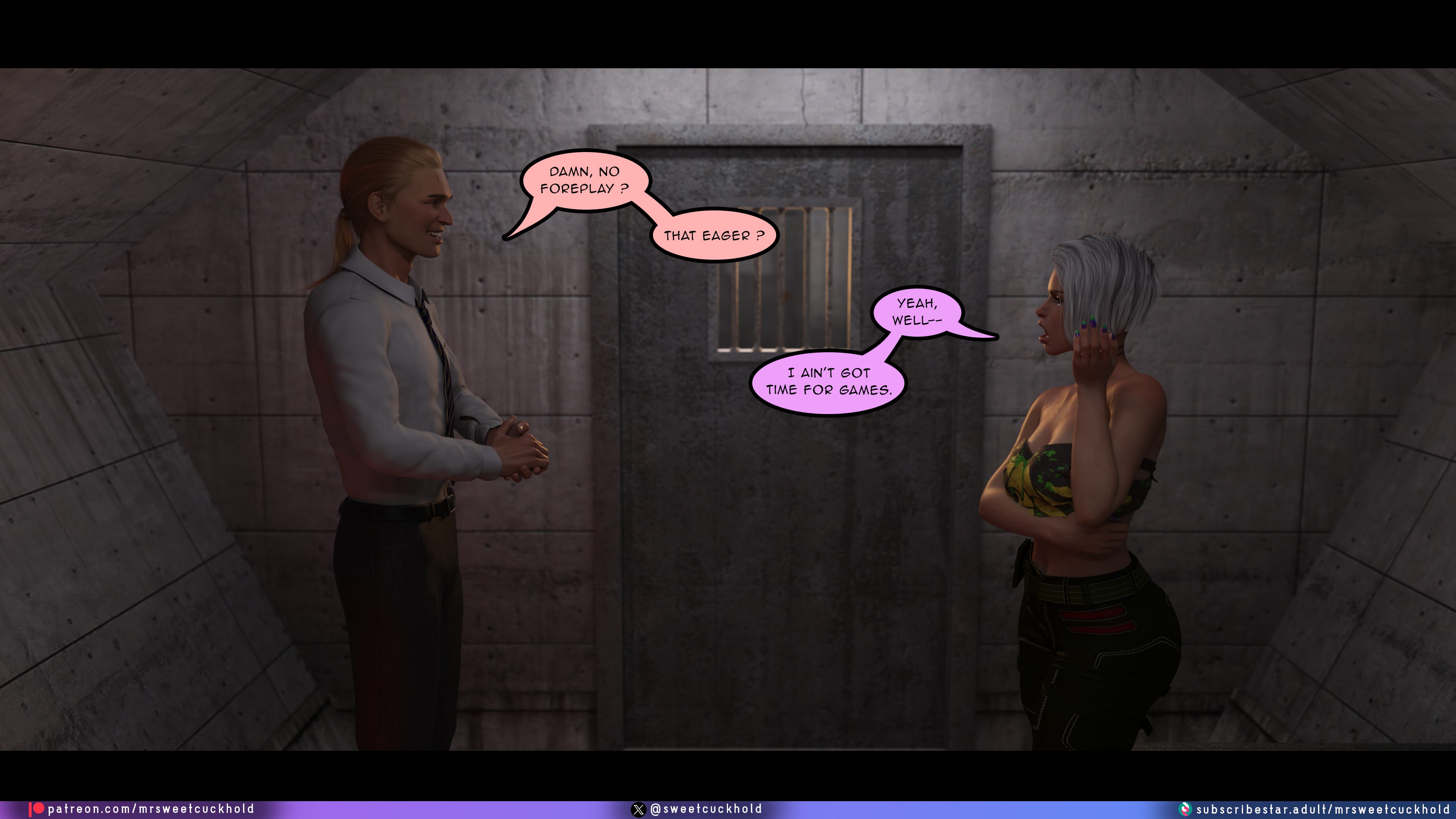 Street Corruption (Cyberpunk 2077) [Mr.SweetCuckhold] 3 . Street Corruption - Chapter 3 (Cyberpunk 2077) [Mr.SweetCuckhold] – page 84