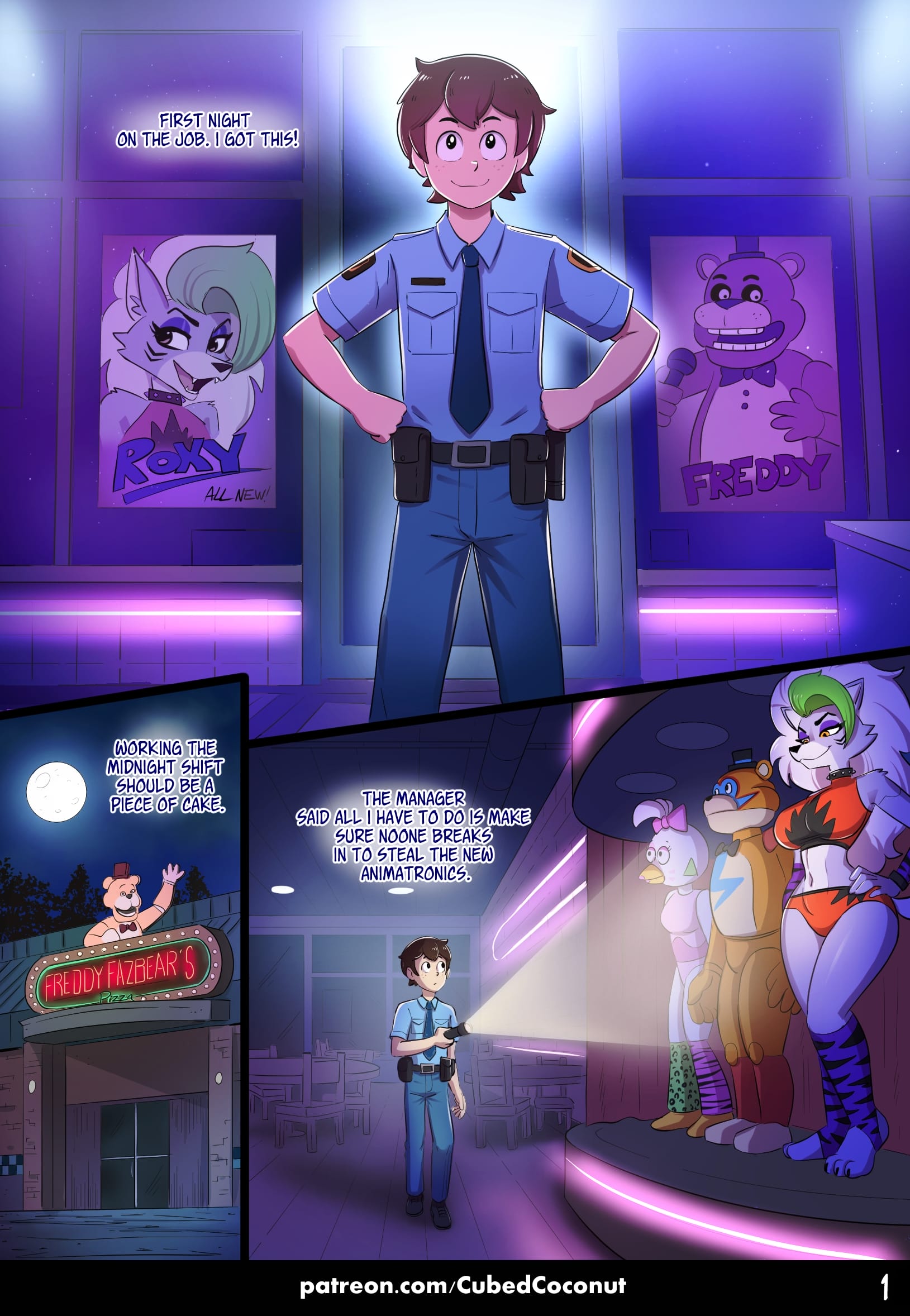 Roxy After Dark (Five Nights at Freddy’s) [CubedCoconut] 1 . Roxy After Dark - Chapter 1 (Five Nights at Freddy's) [CubedCoconut] – page 3