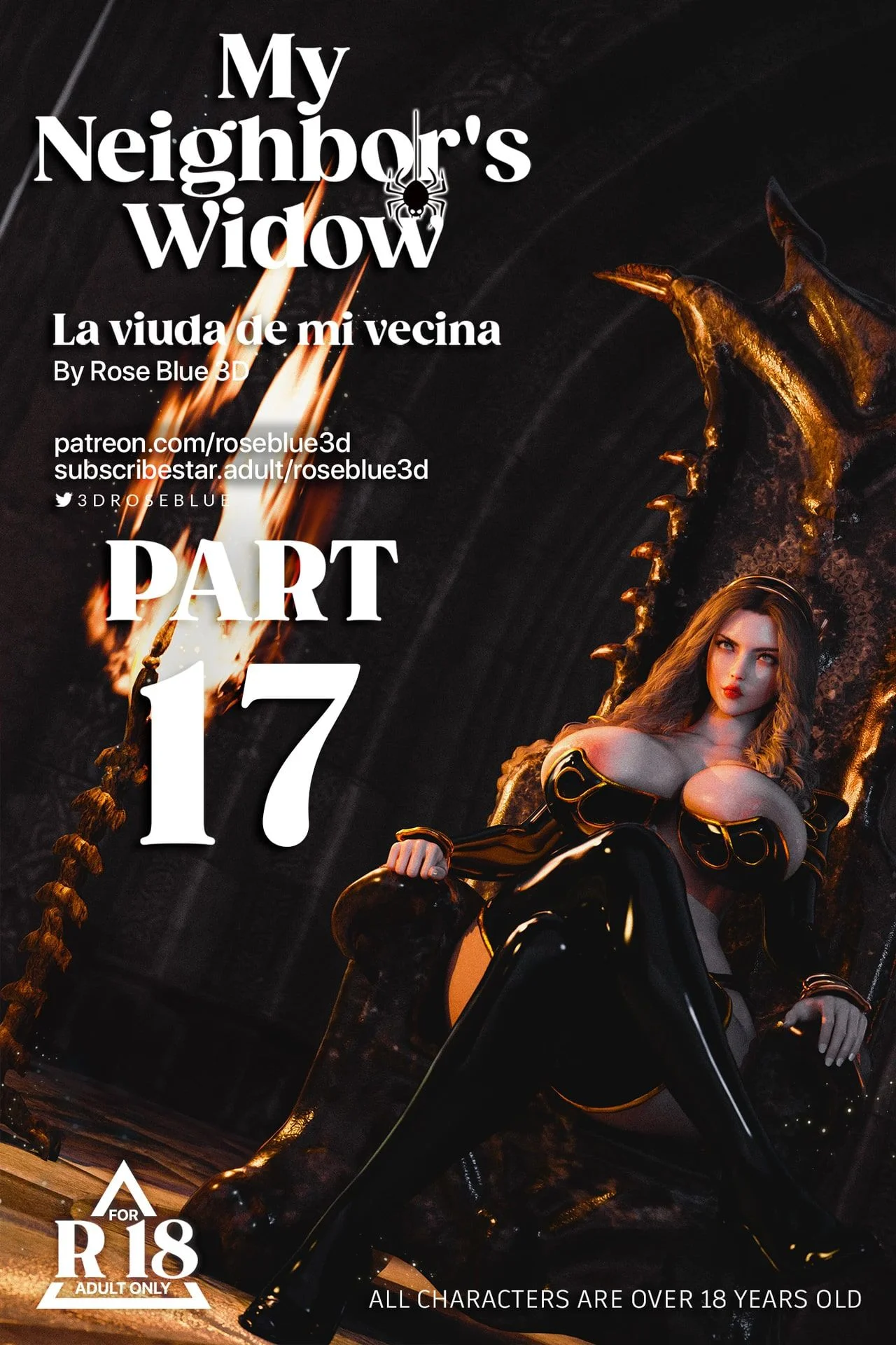My Neighbor’s Widow [Rose Blue 3D] 17 . My Neighbor's Widow - Chapter 17 [Rose Blue 3D] – page 1