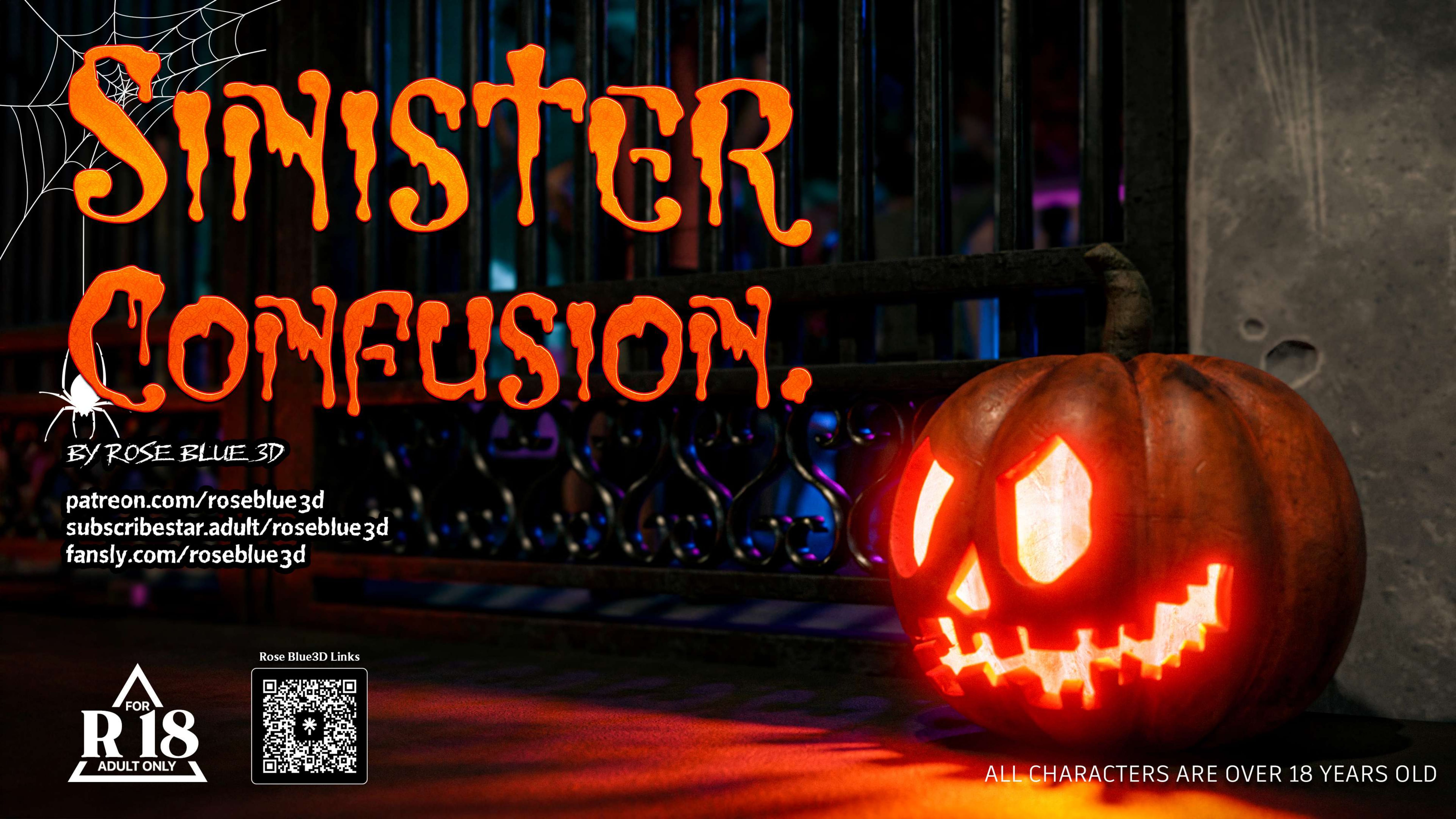 My Neighbor’s Widow [Rose Blue 3D] 47.5 . My Neighbor's Widow - Halloween Special - Chapter 47.5 [Rose Blue 3D] – page 1