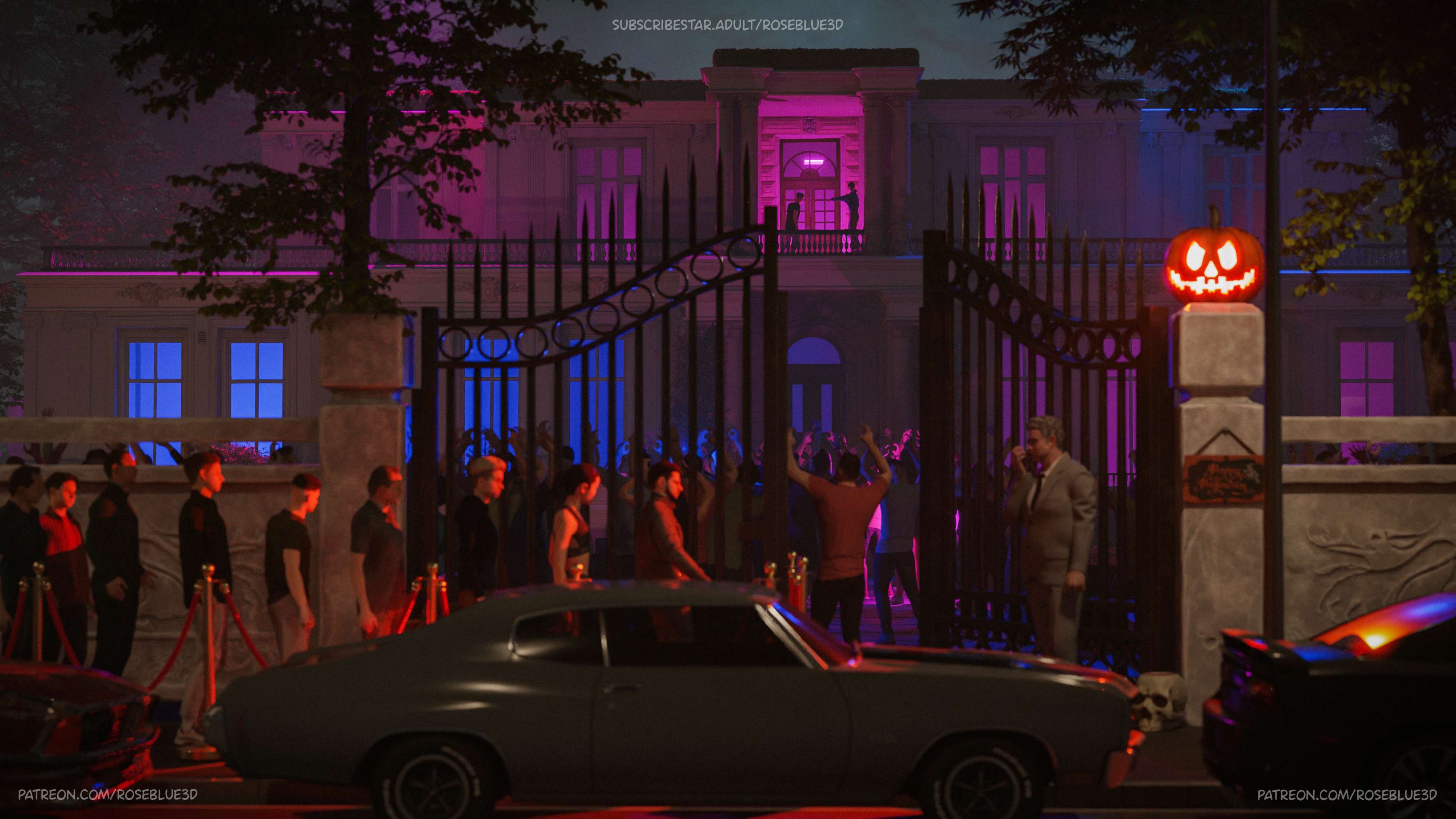 My Neighbor’s Widow [Rose Blue 3D] 47.5 . My Neighbor's Widow - Halloween Special - Chapter 47.5 [Rose Blue 3D] – page 4