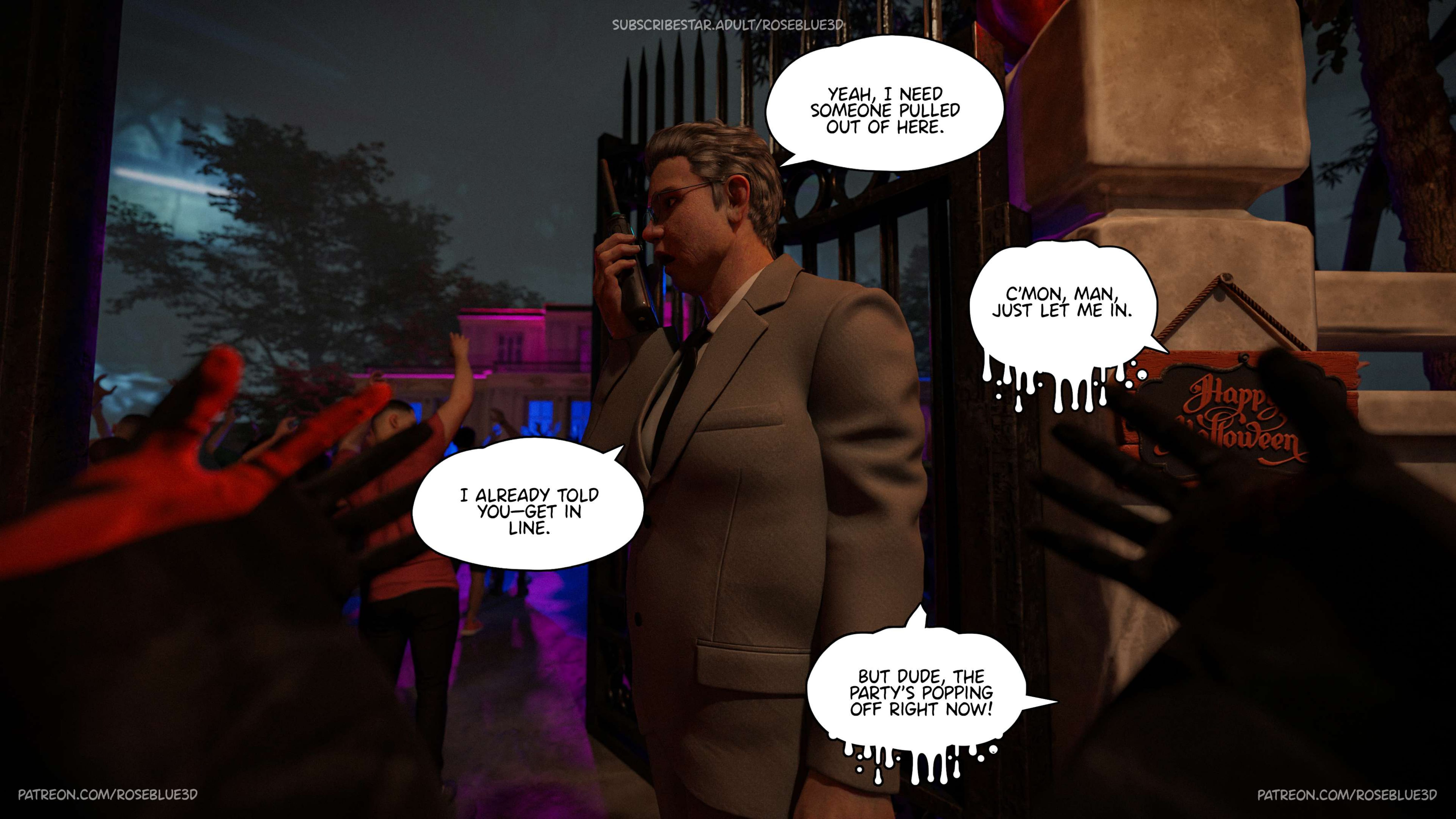My Neighbor’s Widow [Rose Blue 3D] 47.5 . My Neighbor's Widow - Halloween Special - Chapter 47.5 [Rose Blue 3D] – page 5