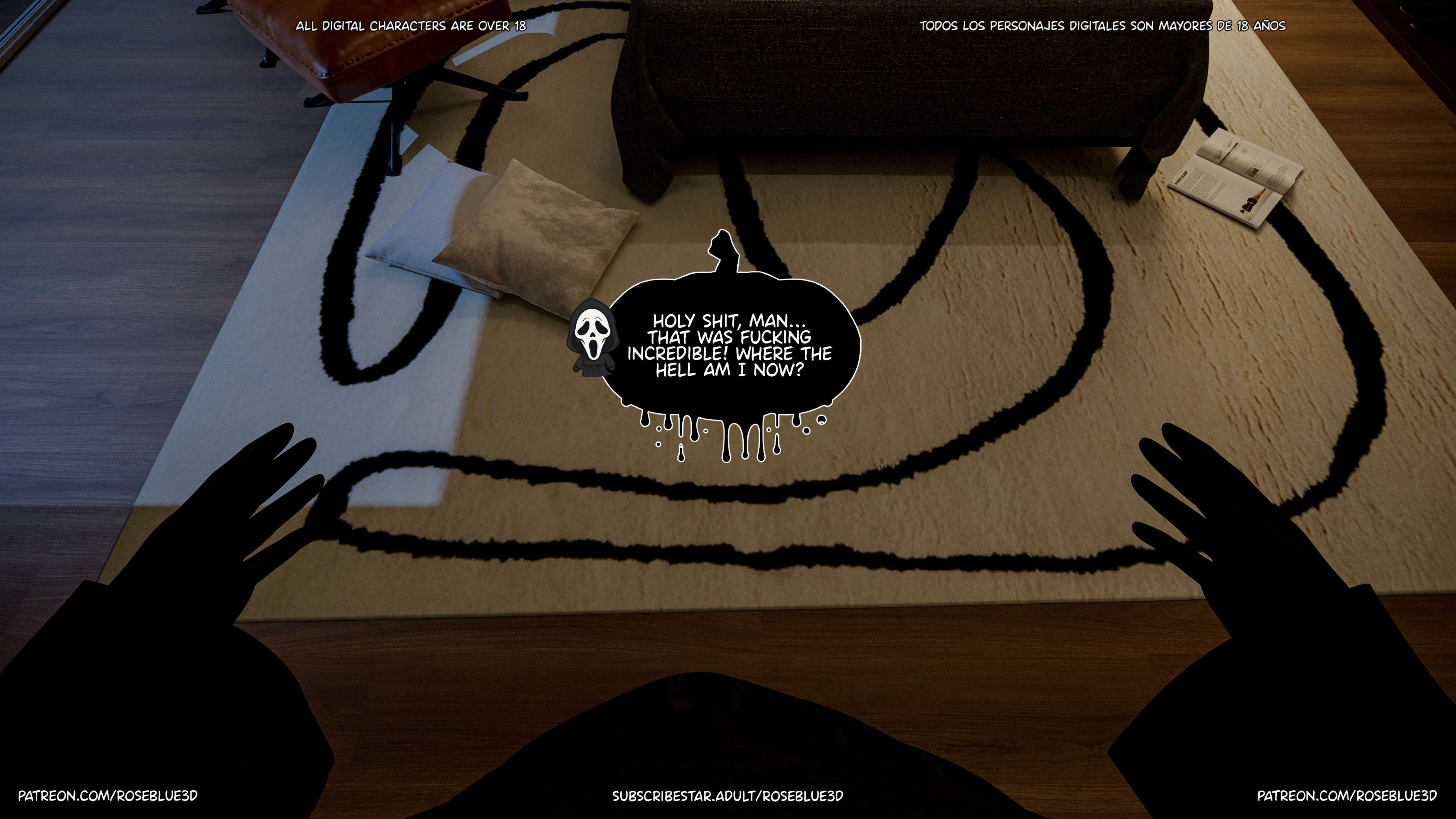 My Neighbor’s Widow [Rose Blue 3D] 47.5 . My Neighbor's Widow - Halloween Special - Chapter 47.5 [Rose Blue 3D] – page 50