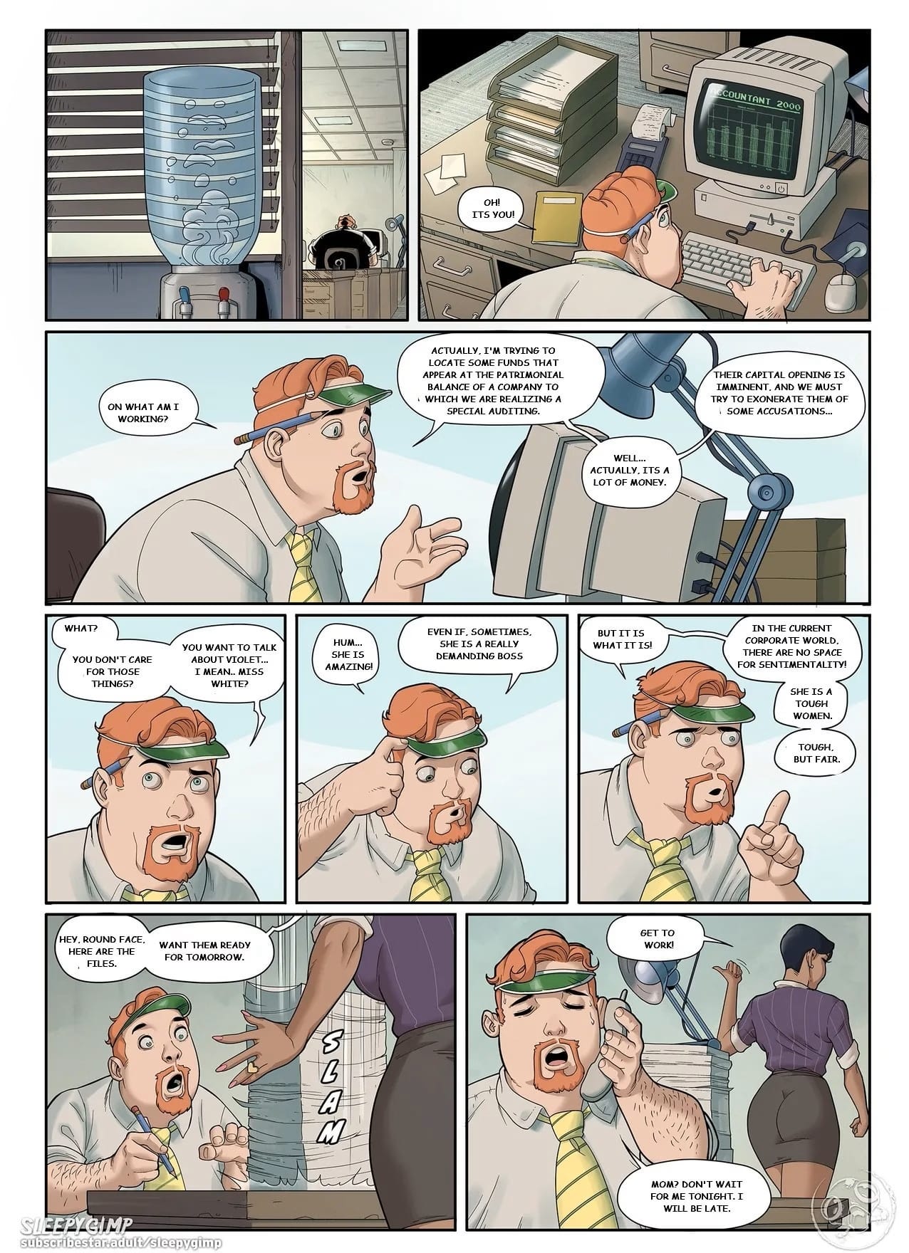 Poor Footboy Johnson in Back To Rehab [Sleepy Gimp] 2 . Downsizing - Chapter 2 [Sleepy Gimp] – page 4