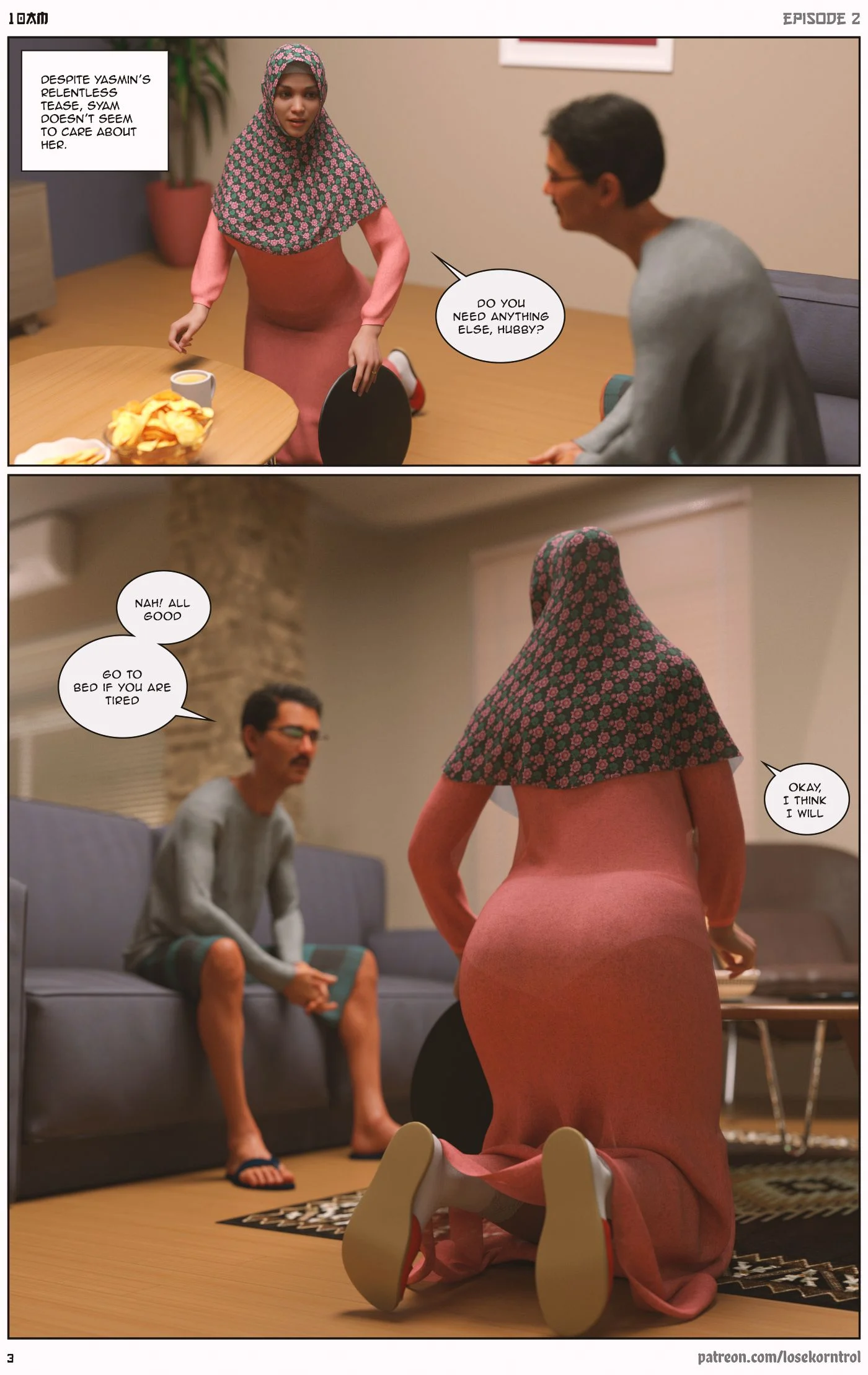 10 AM [LoseKorntrol, Hijab 3DX] 2 . 10 AM - Chapter 2 [LoseKorntrol, Hijab 3DX] – page 3