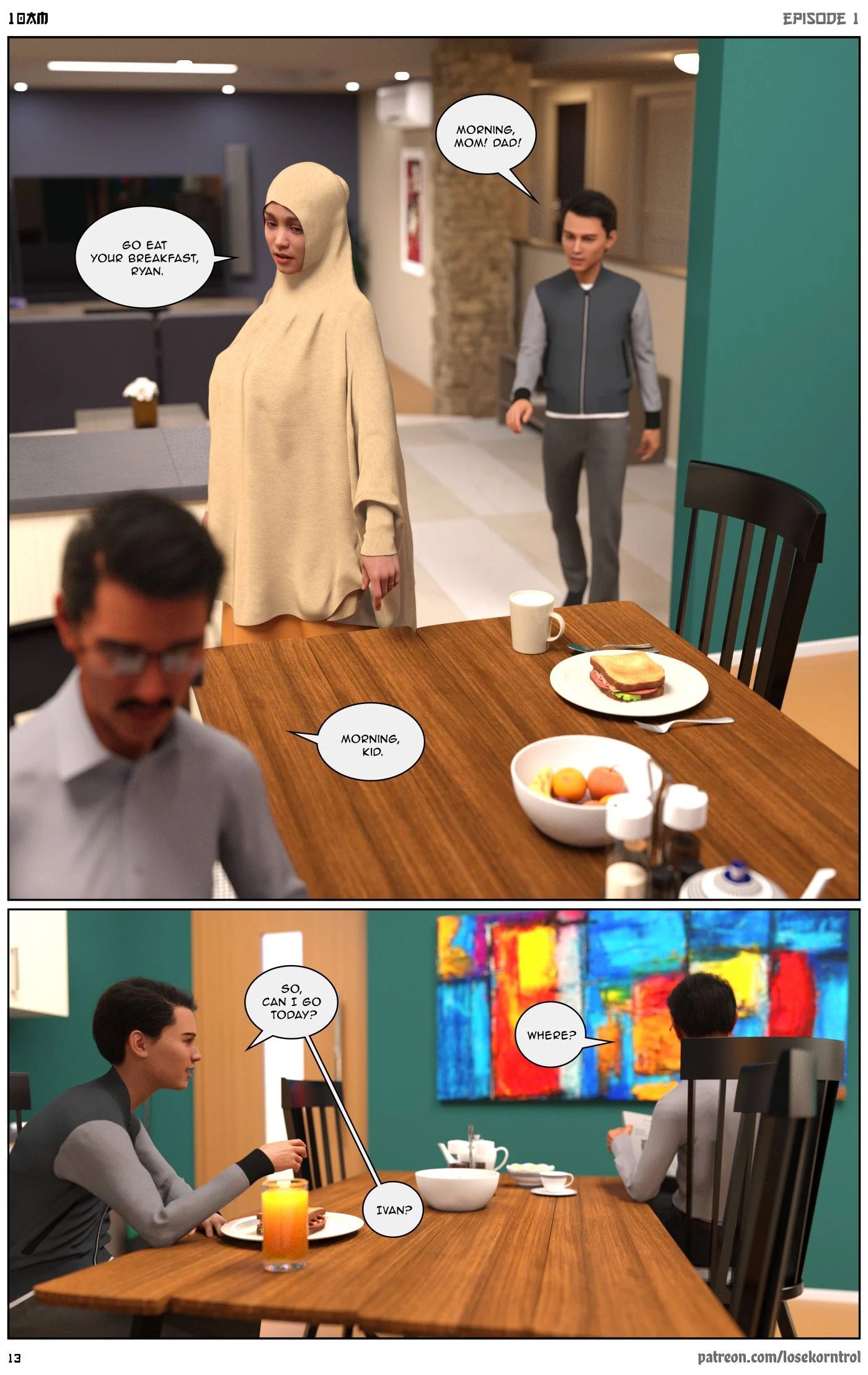 10 AM [LoseKorntrol, Hijab 3DX] 1 . 10 AM - Chapter 1 [LoseKorntrol, Hijab 3DX] – page 14