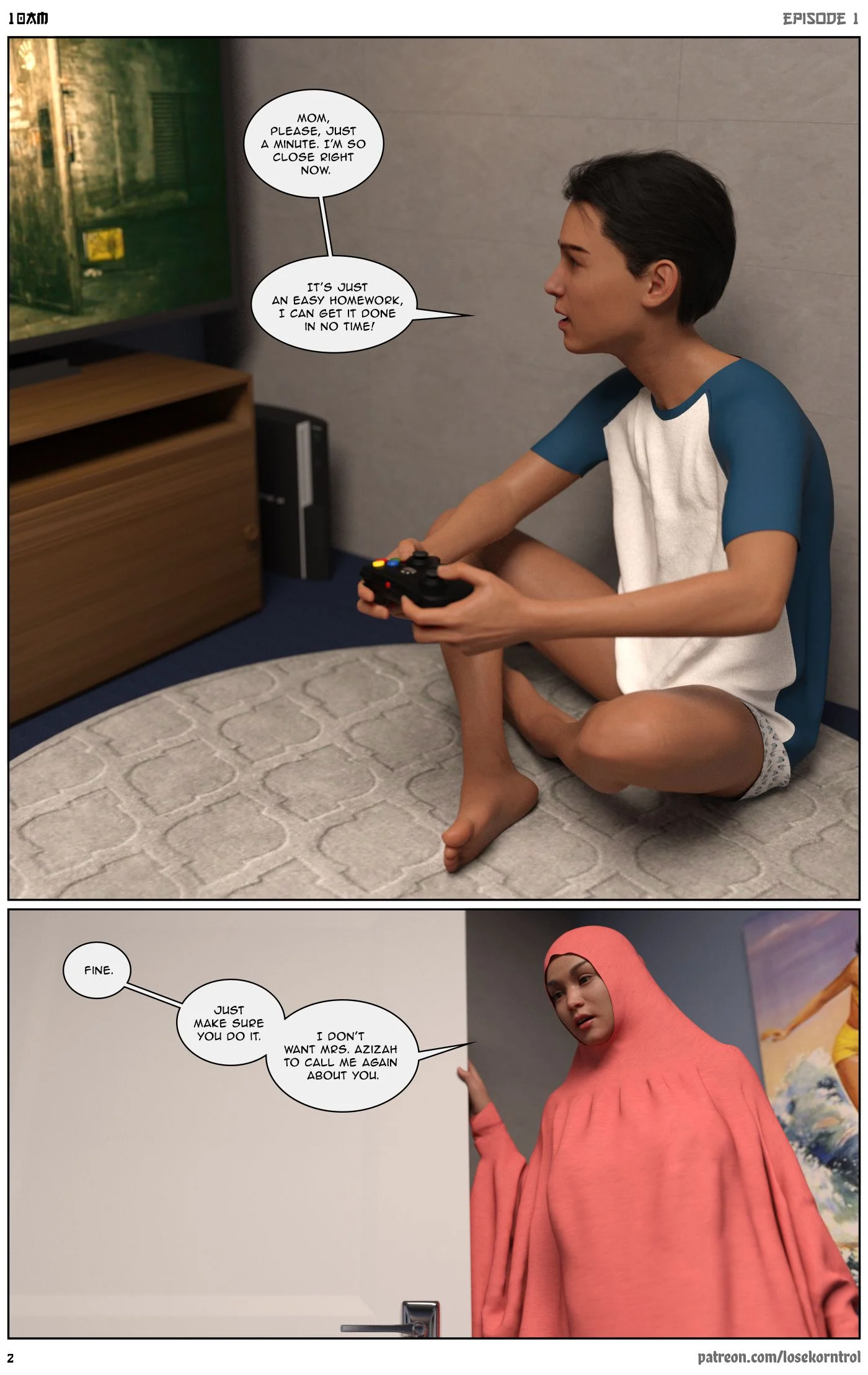 10 AM [LoseKorntrol, Hijab 3DX] 1 . 10 AM - Chapter 1 [LoseKorntrol, Hijab 3DX] – page 3