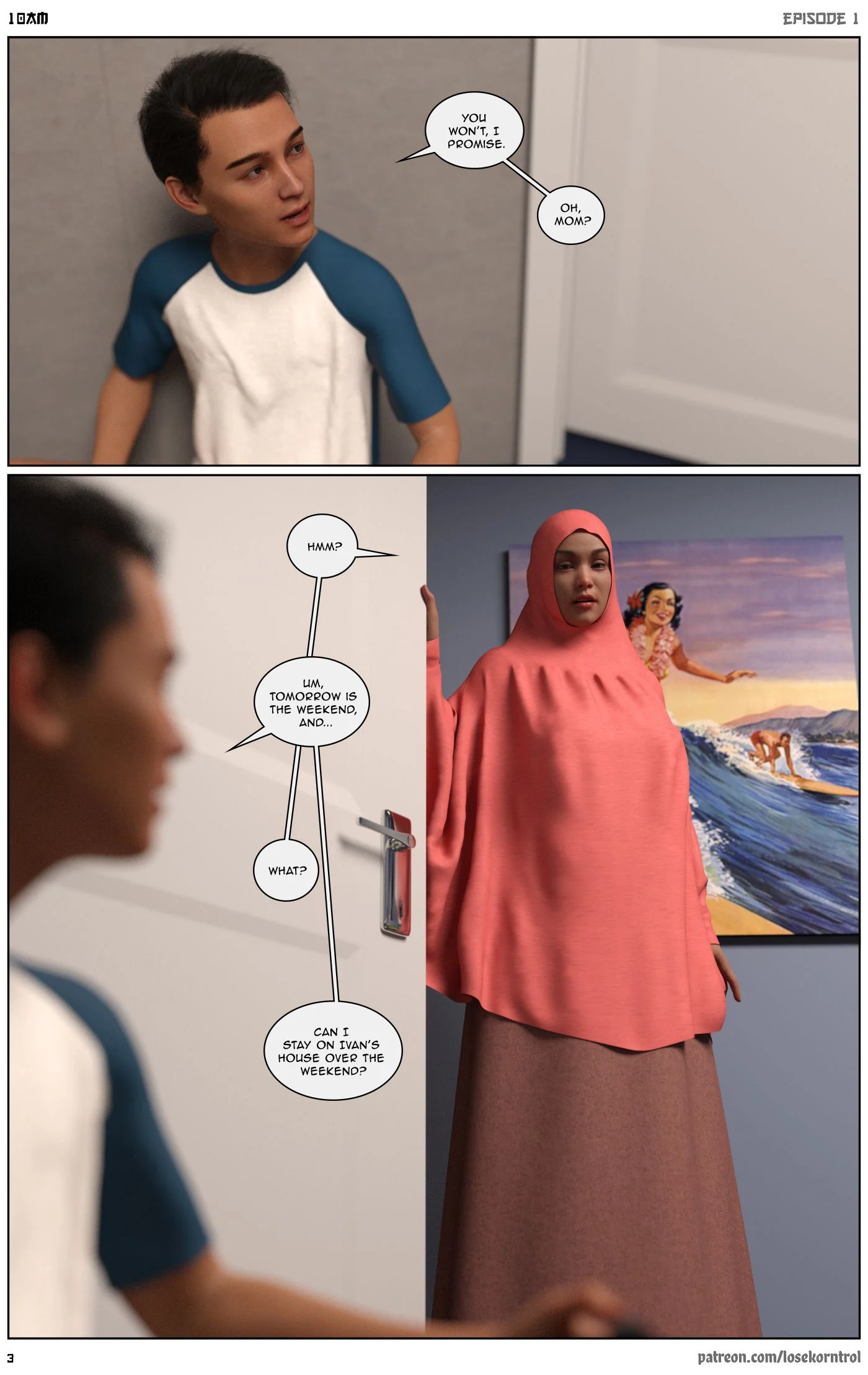 10 AM [LoseKorntrol, Hijab 3DX] 1 . 10 AM - Chapter 1 [LoseKorntrol, Hijab 3DX] – page 4