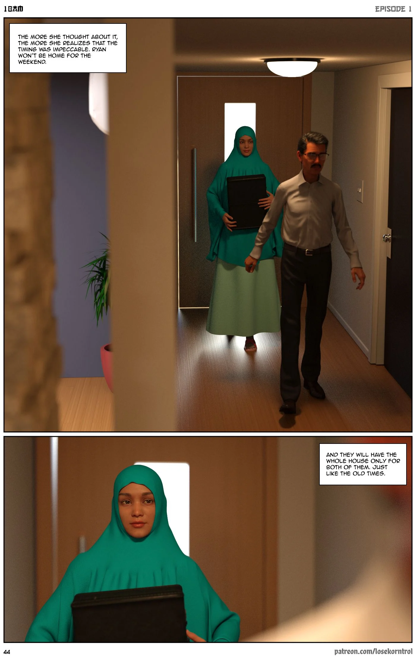 10 AM [LoseKorntrol, Hijab 3DX] 1 . 10 AM - Chapter 1 [LoseKorntrol, Hijab 3DX] – page 45