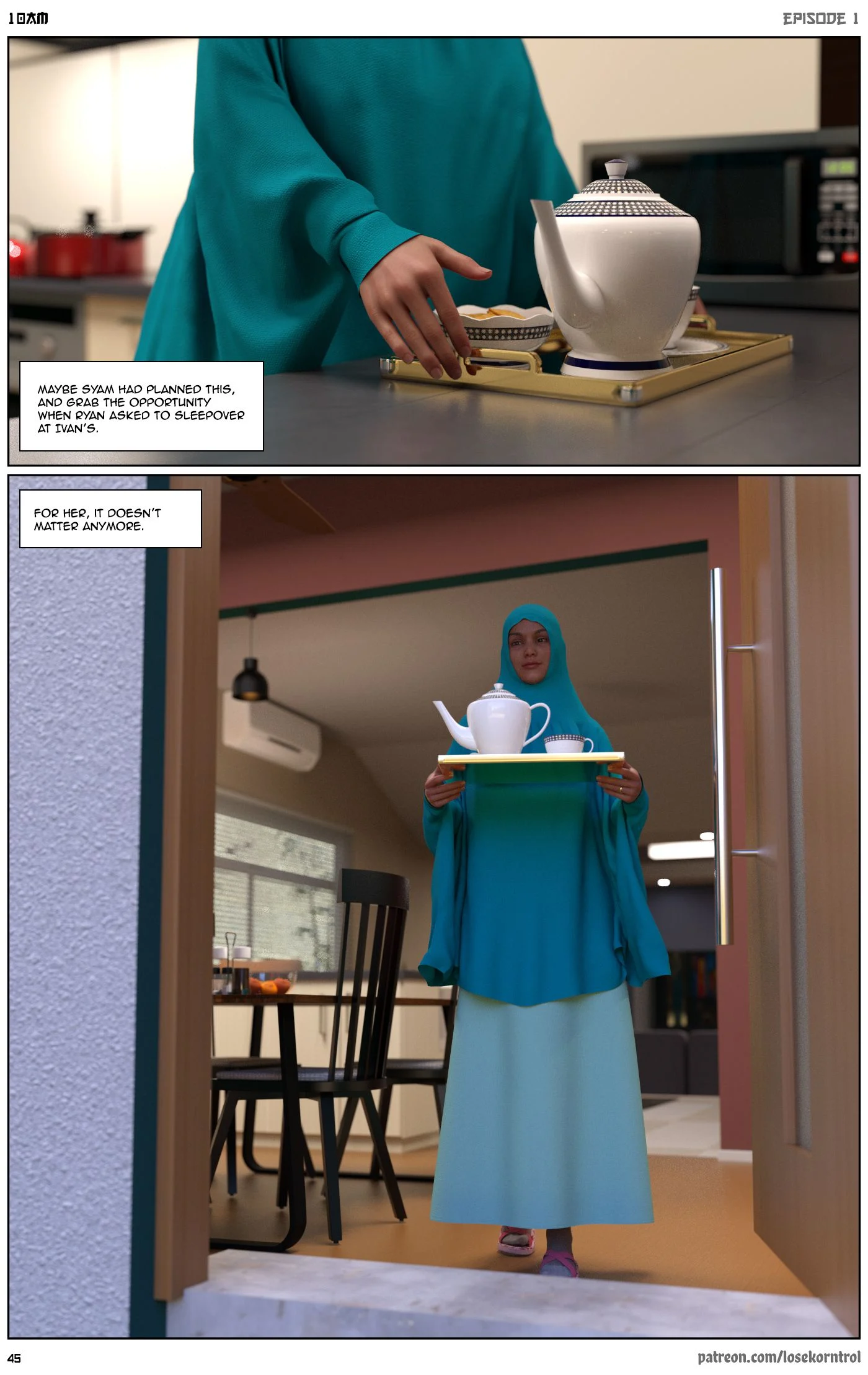 10 AM [LoseKorntrol, Hijab 3DX] 1 . 10 AM - Chapter 1 [LoseKorntrol, Hijab 3DX] – page 46