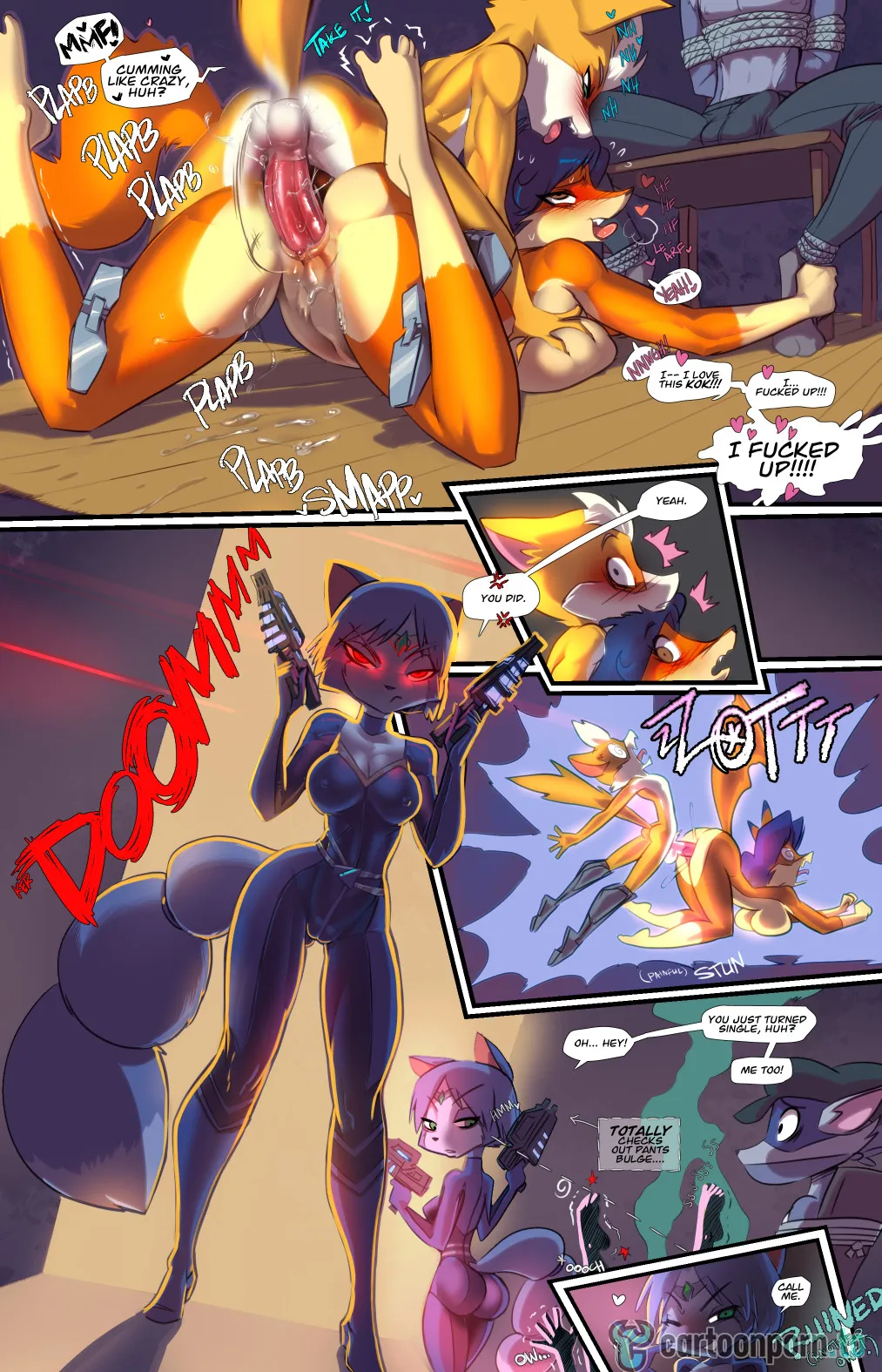 Starfuxxx + Sly X Carmelita Goof Of (Star fox/Sly Cooper) [Fred Perry] Chapter 1 – page 3
