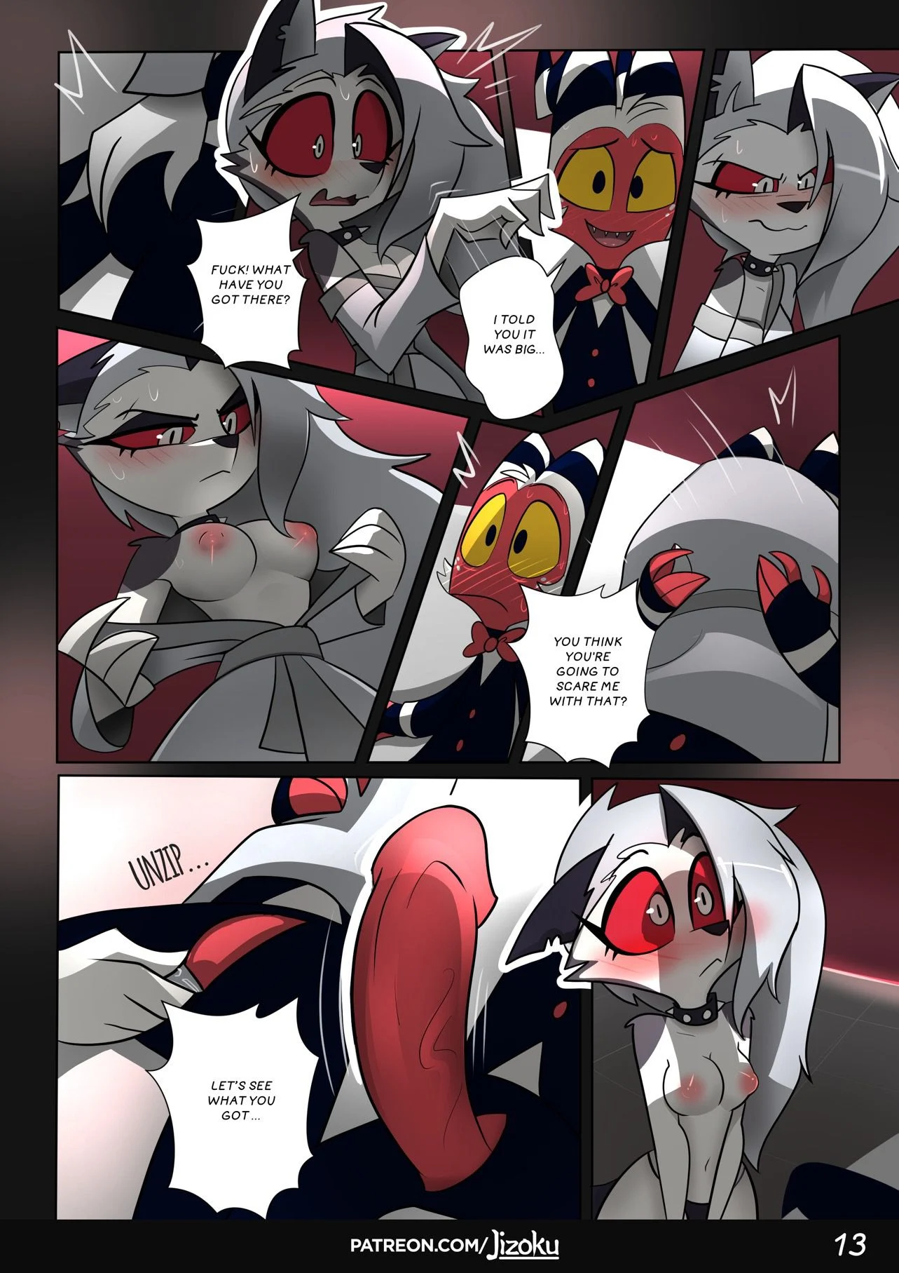 A Night With Loona (Helluva Boss) [Jizoku] 1 . A Night With Loona - Chapter 1 (Helluva Boss) [Jizoku] – page 14