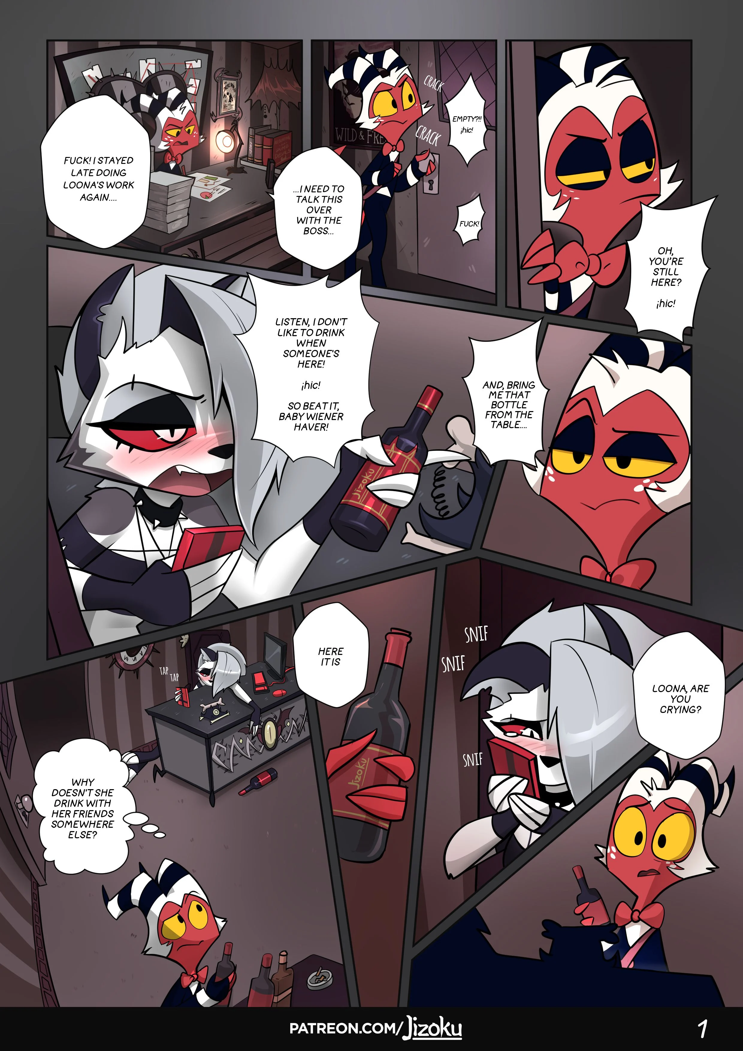A Night With Loona (Helluva Boss) [Jizoku] 1 . A Night With Loona - Chapter 1 (Helluva Boss) [Jizoku] – page 2