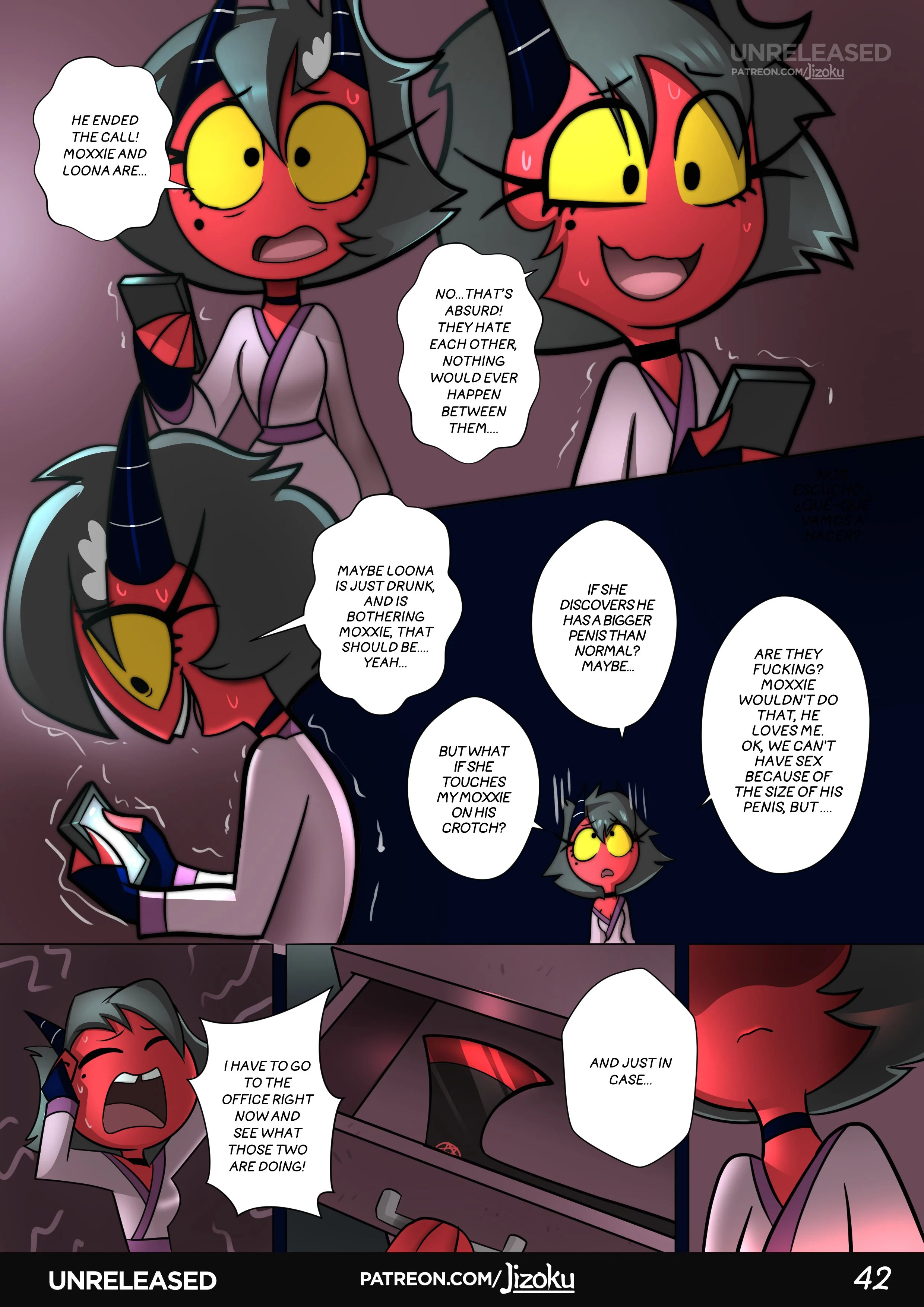 A Night With Loona (Helluva Boss) [Jizoku] 1 . A Night With Loona - Chapter 1 (Helluva Boss) [Jizoku] – page 43