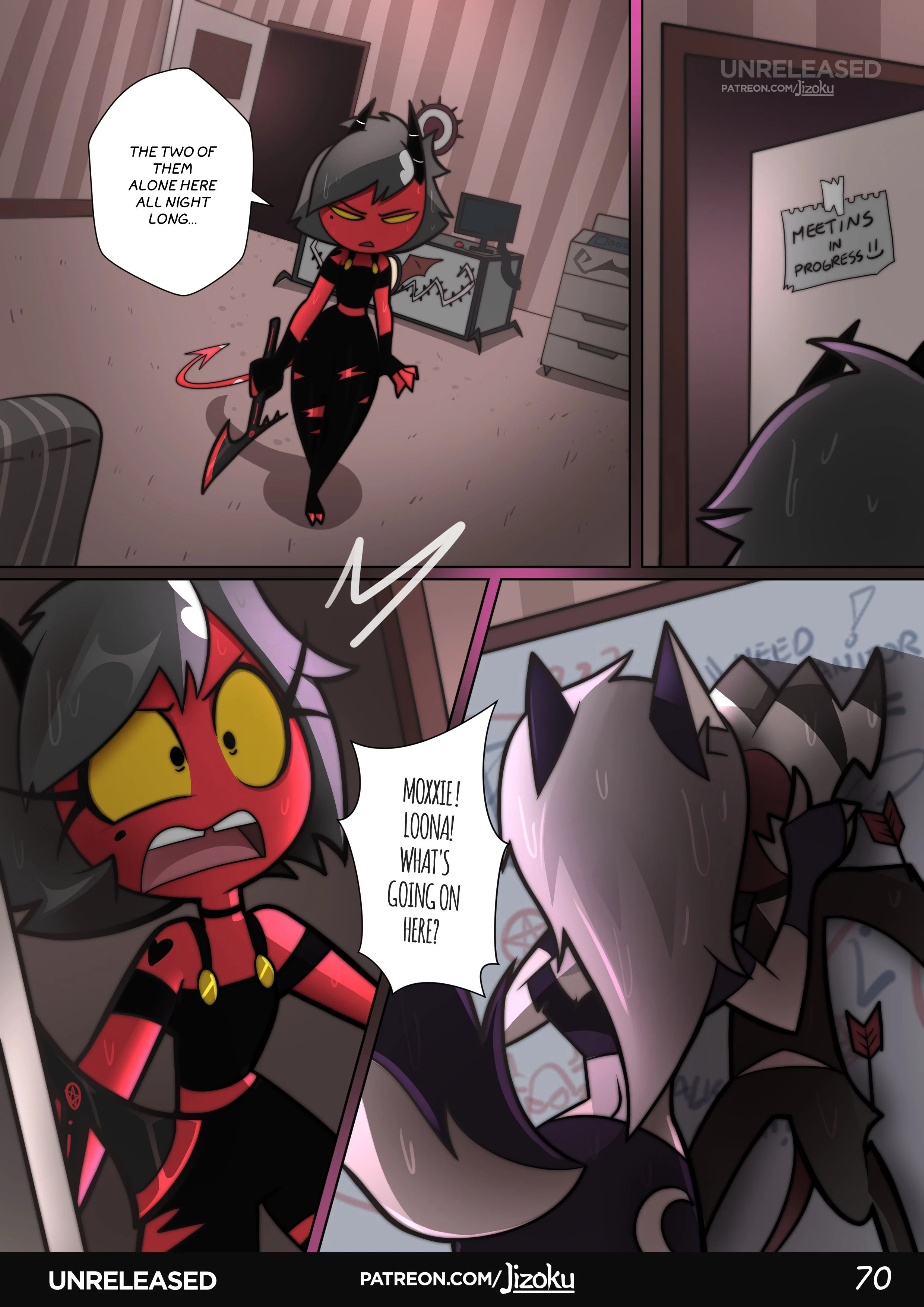 A Night With Loona (Helluva Boss) [Jizoku] 1 . A Night With Loona - Chapter 1 (Helluva Boss) [Jizoku] – page 71