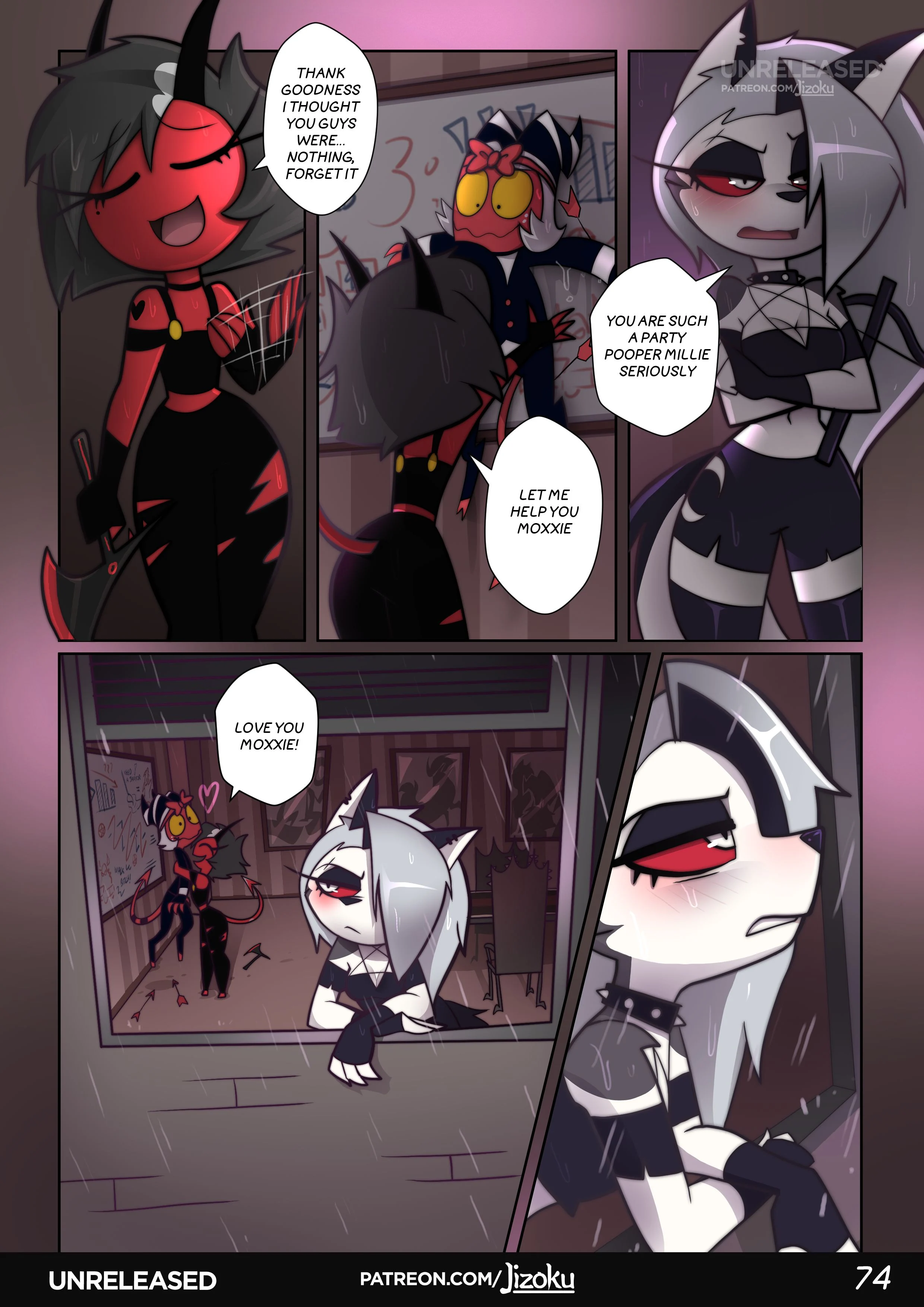A Night With Loona (Helluva Boss) [Jizoku] 1 . A Night With Loona - Chapter 1 (Helluva Boss) [Jizoku] – page 75