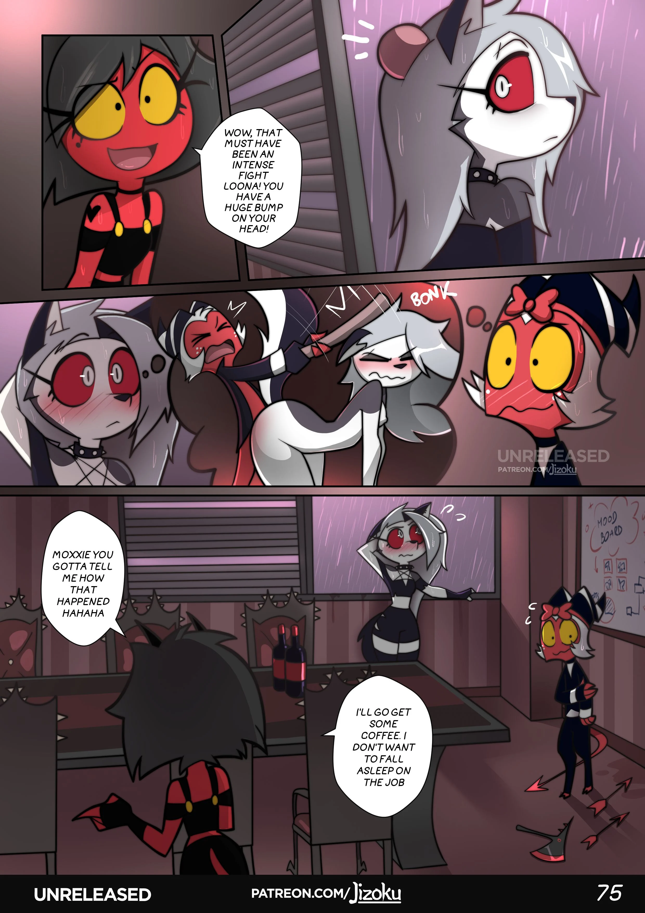 A Night With Loona (Helluva Boss) [Jizoku] 1 . A Night With Loona - Chapter 1 (Helluva Boss) [Jizoku] – page 76