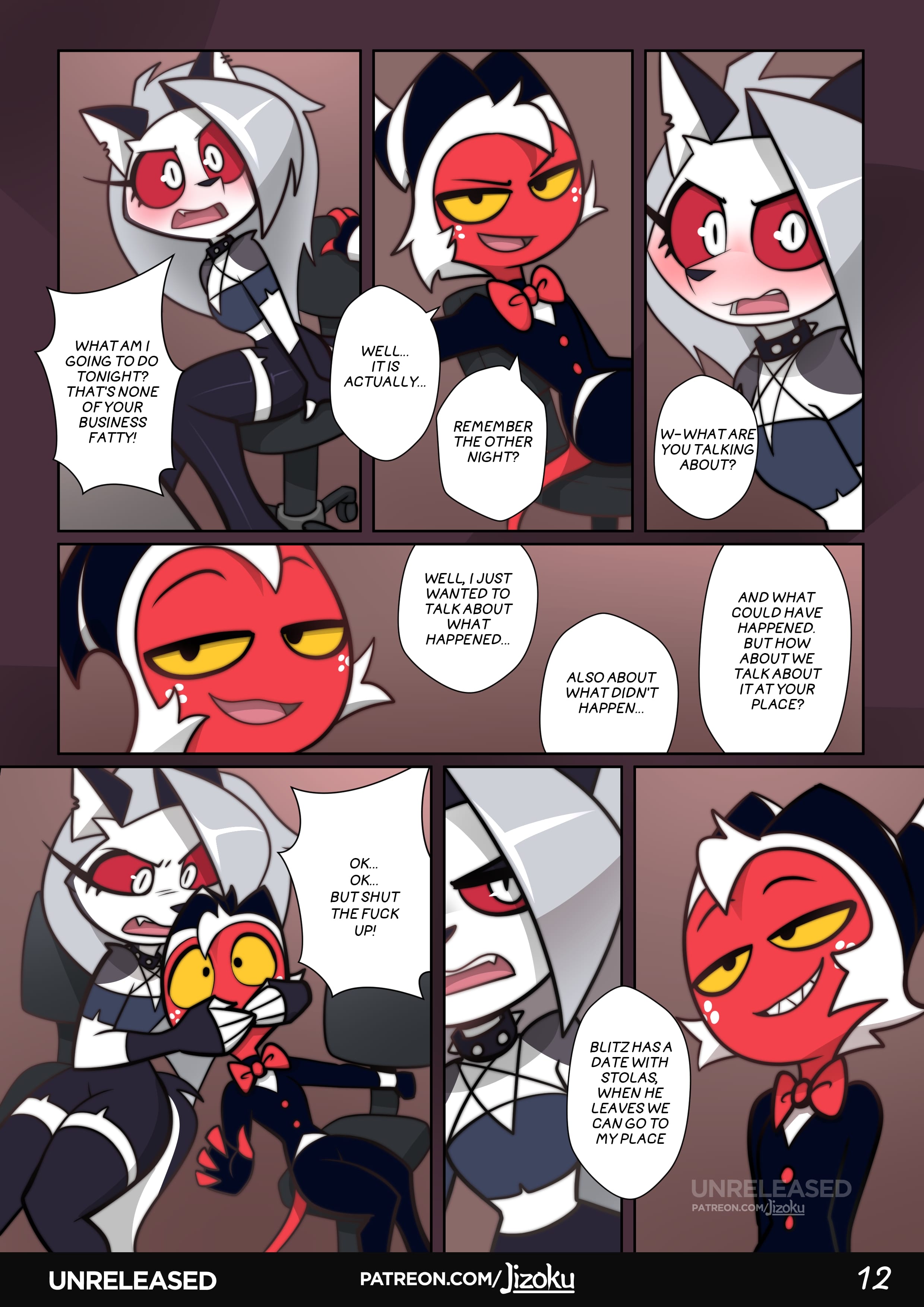 A Night With Loona (Helluva Boss) [Jizoku] 2 . A Night With Loona - Chapter 2 (Helluva Boss) [Jizoku] – page 13