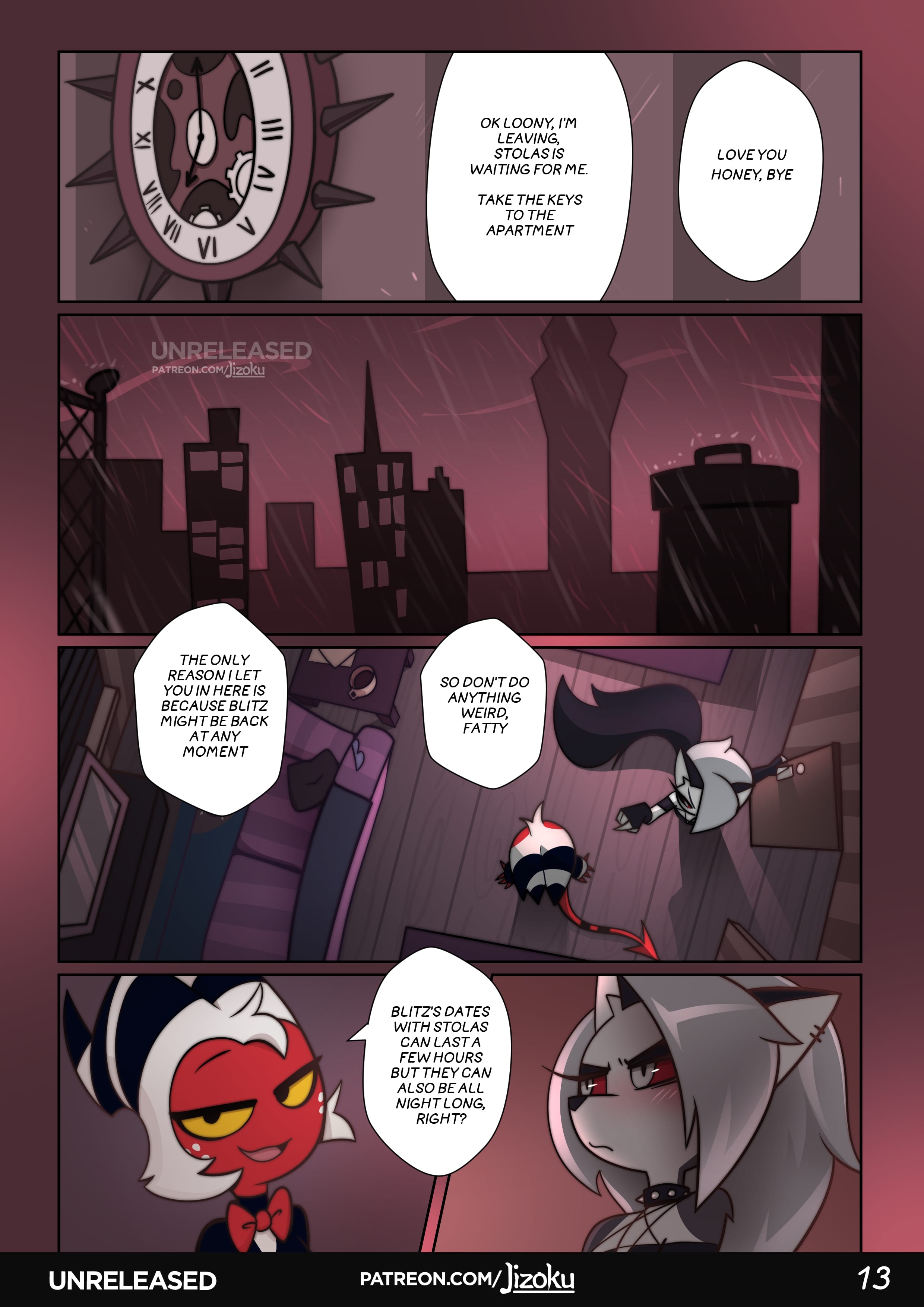 A Night With Loona (Helluva Boss) [Jizoku] 2 . A Night With Loona - Chapter 2 (Helluva Boss) [Jizoku] – page 14