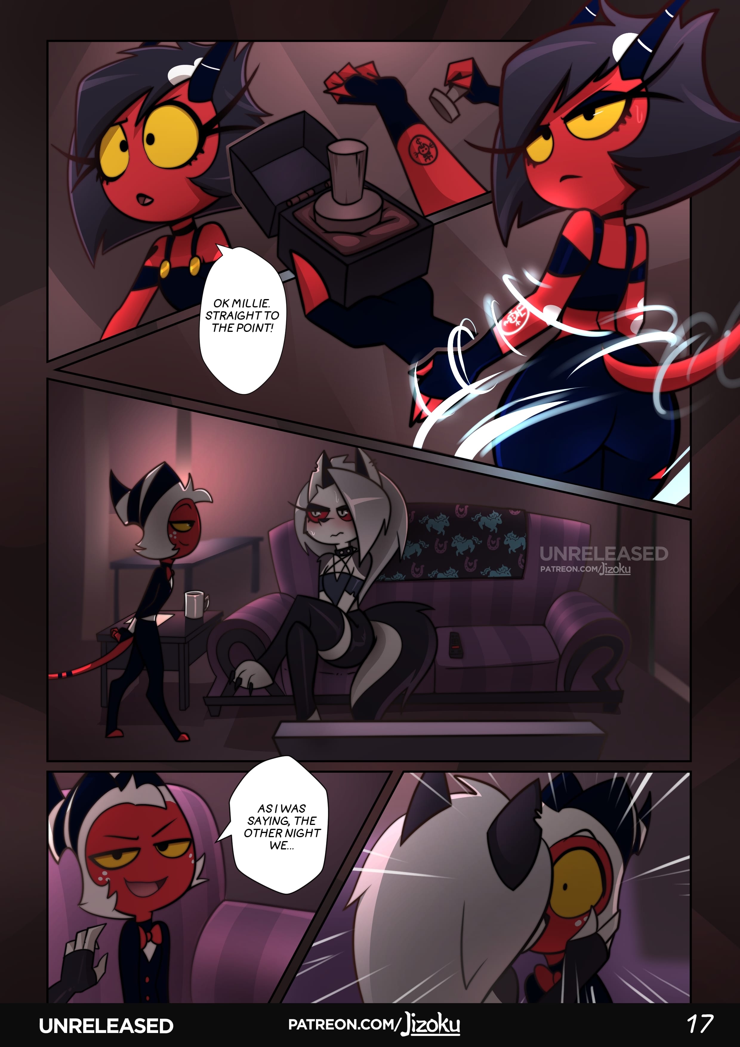 A Night With Loona (Helluva Boss) [Jizoku] 2 . A Night With Loona - Chapter 2 (Helluva Boss) [Jizoku] – page 18
